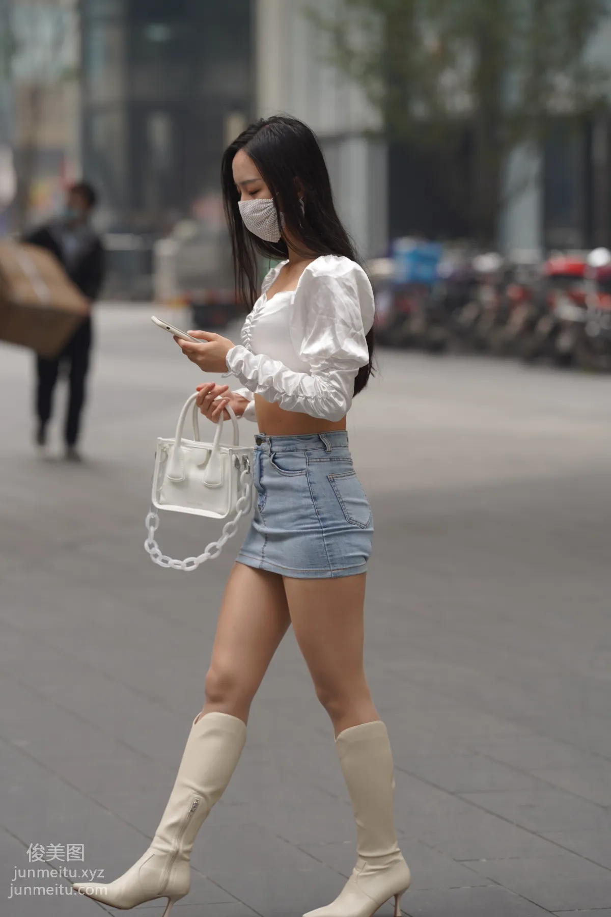 Mojing Street NO.170, Kane Street Photography, Denim Skirt Girl [302P] photo 21
