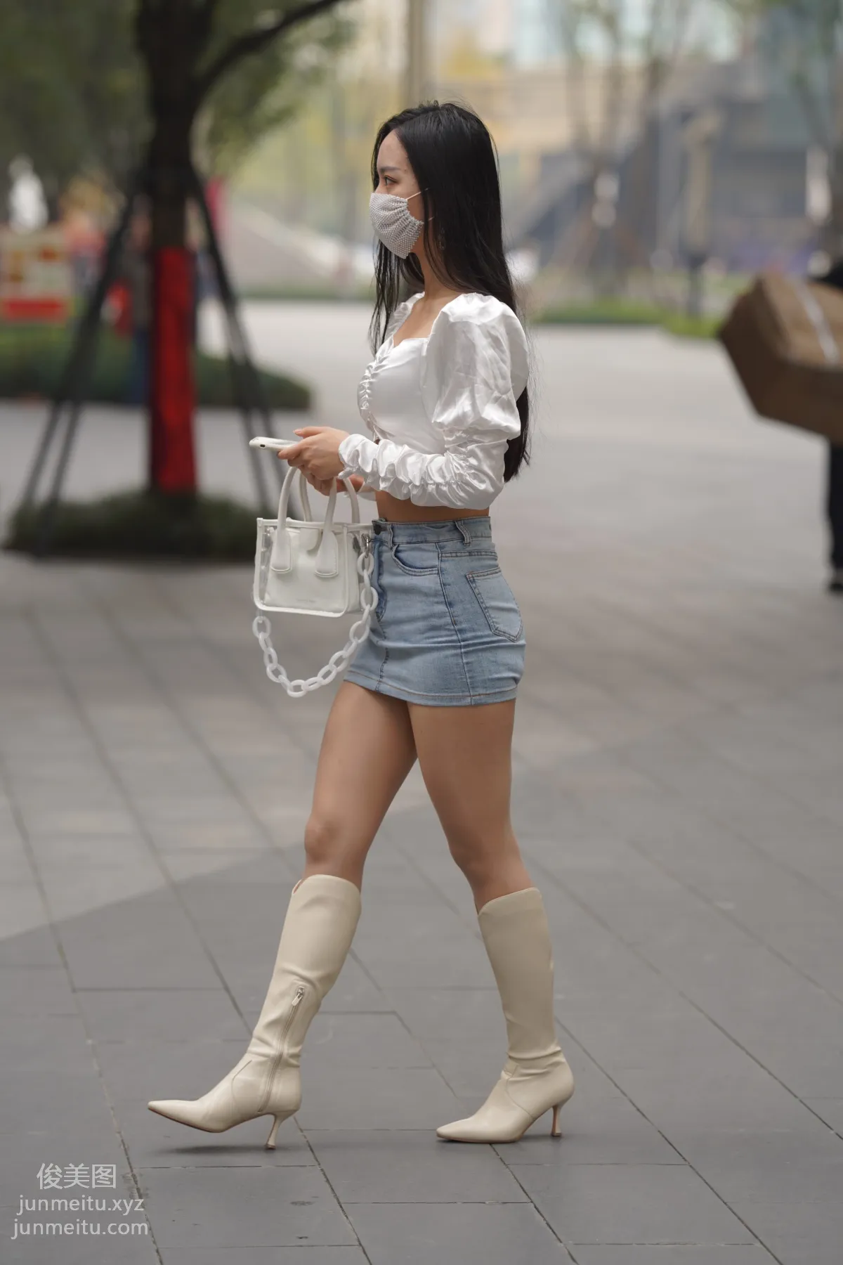 Mojing Street NO.170, Kane Street Photography, Denim Skirt Girl [302P] photo 22