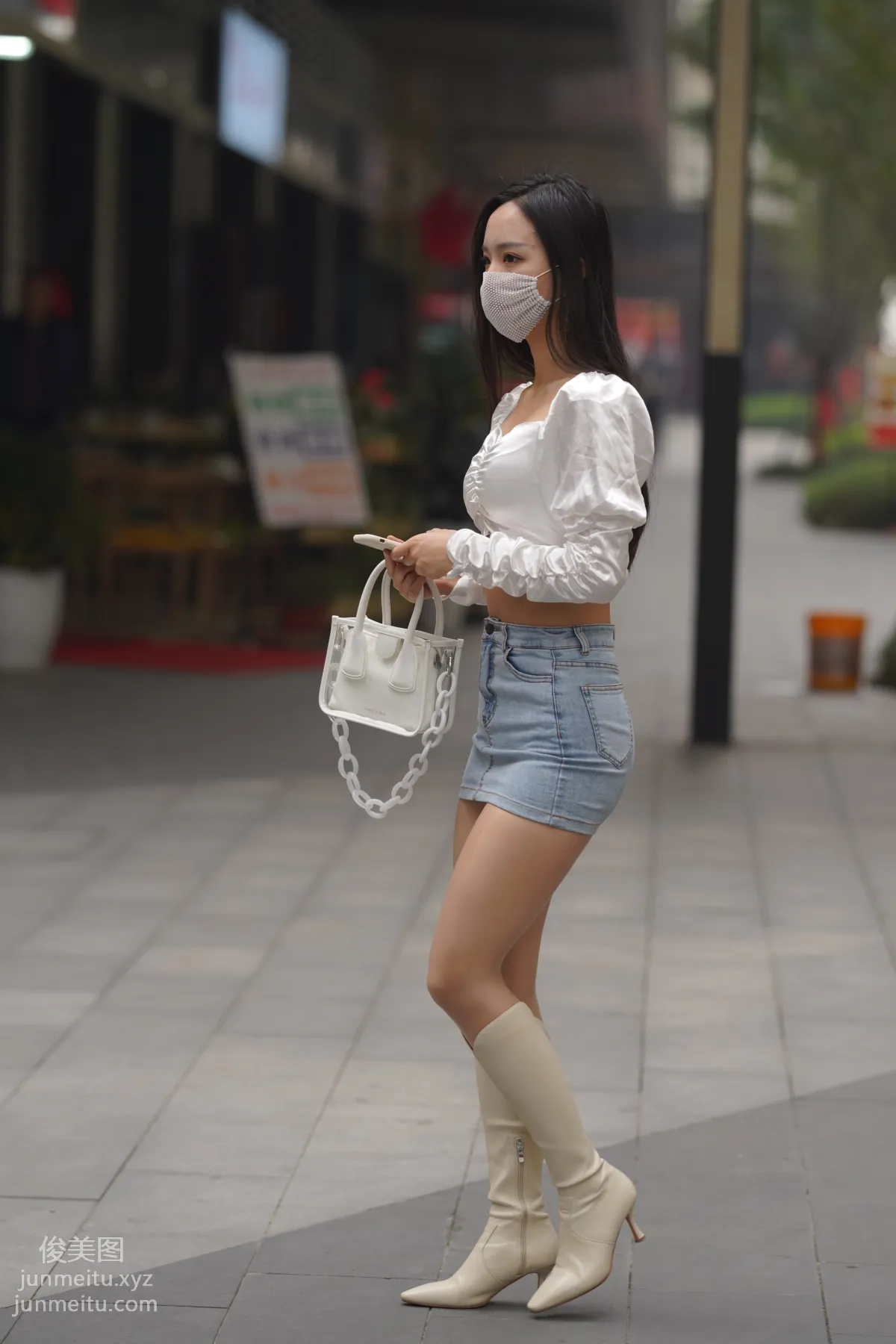 Mojing Street NO.170, Kane Street Photography, Denim Skirt Girl [302P] photo 23