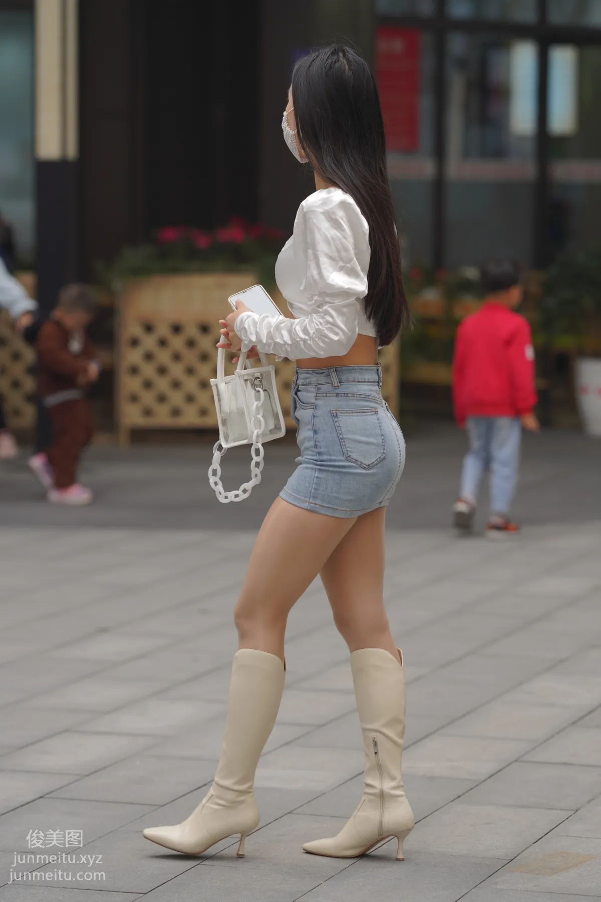 Mojing Street NO.170, Kane Street Photography, Denim Skirt Girl [302P] photo 26