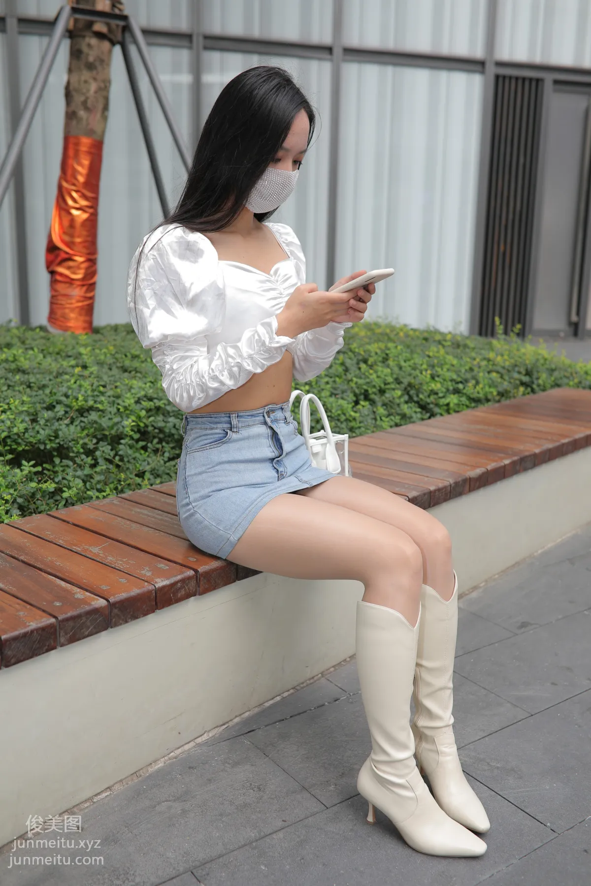 Mojing Street NO.170, Kane Street Photography, Denim Skirt Girl [302P] photo 35