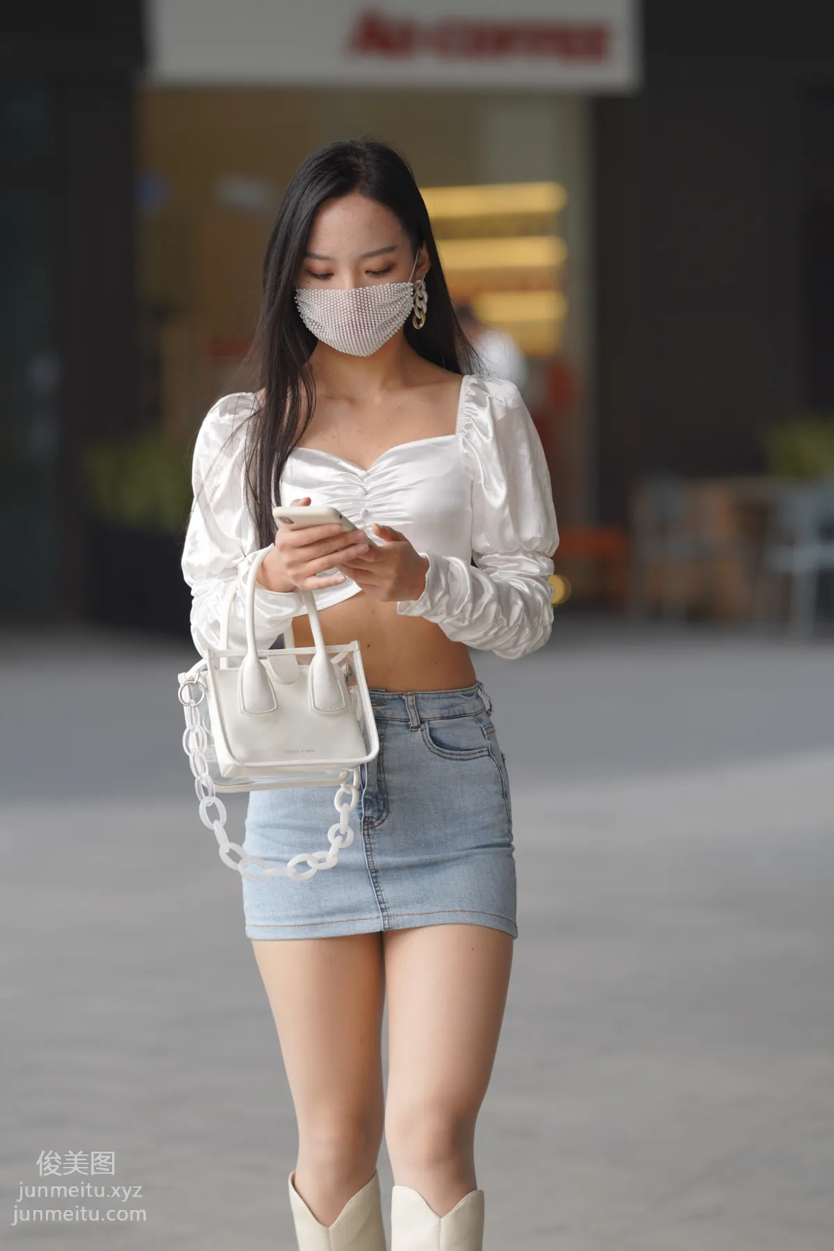 Mojing Street NO.170, Kane Street Photography, Denim Skirt Girl [302P] photo 41