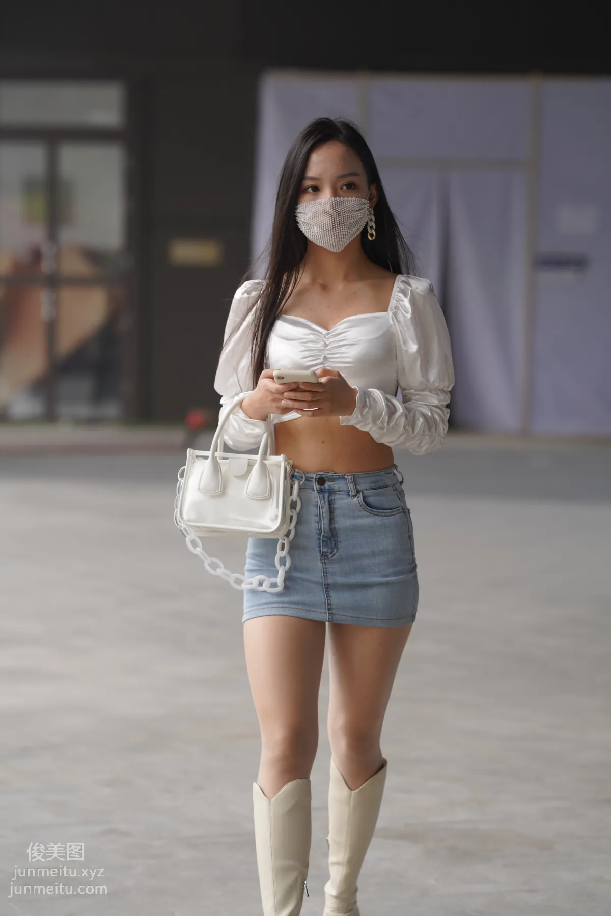 Mojing Street NO.170, Kane Street Photography, Denim Skirt Girl [302P] photo 43