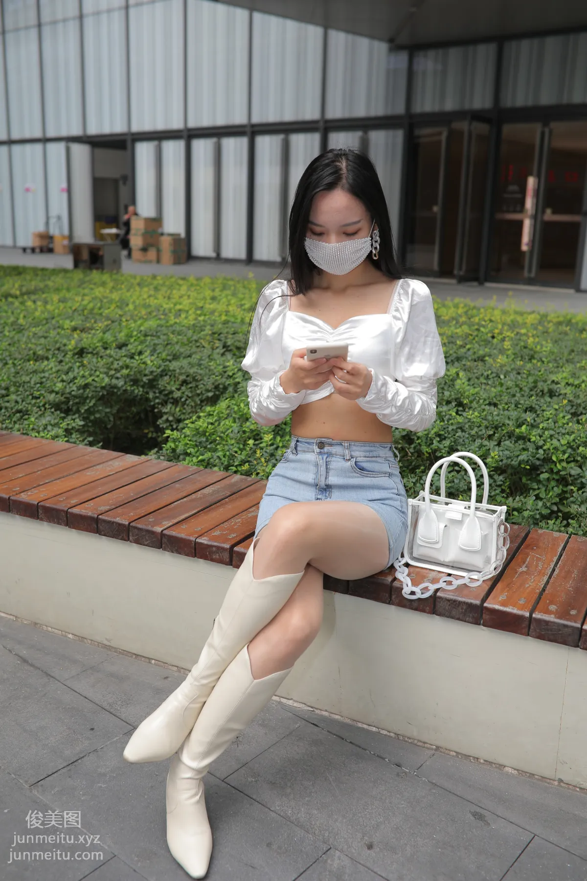 Mojing Street NO.170, Kane Street Photography, Denim Skirt Girl [302P] photo 57