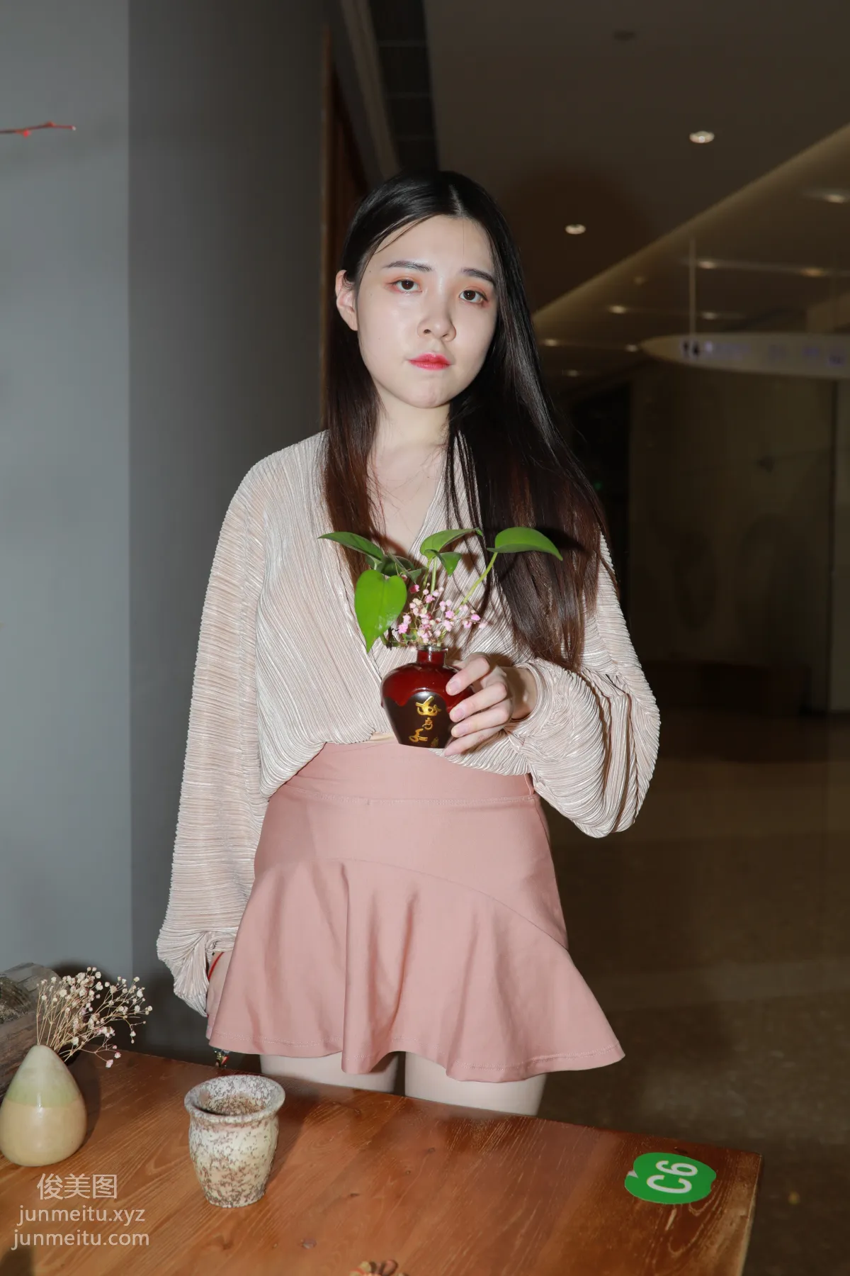 Mojing Street NO.167, Cute Pink Short Skirt Girl [493P] photo 40