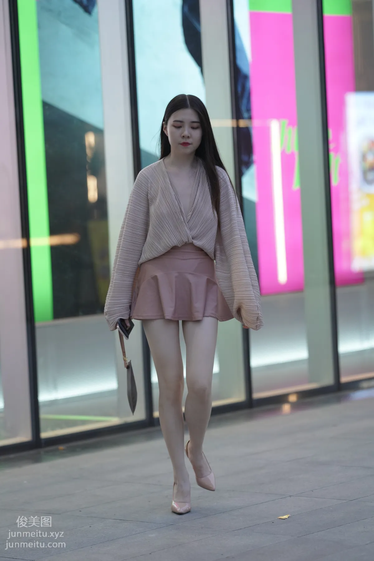 Mojing Street NO.167, Cute Pink Short Skirt Girl [493P] photo 165