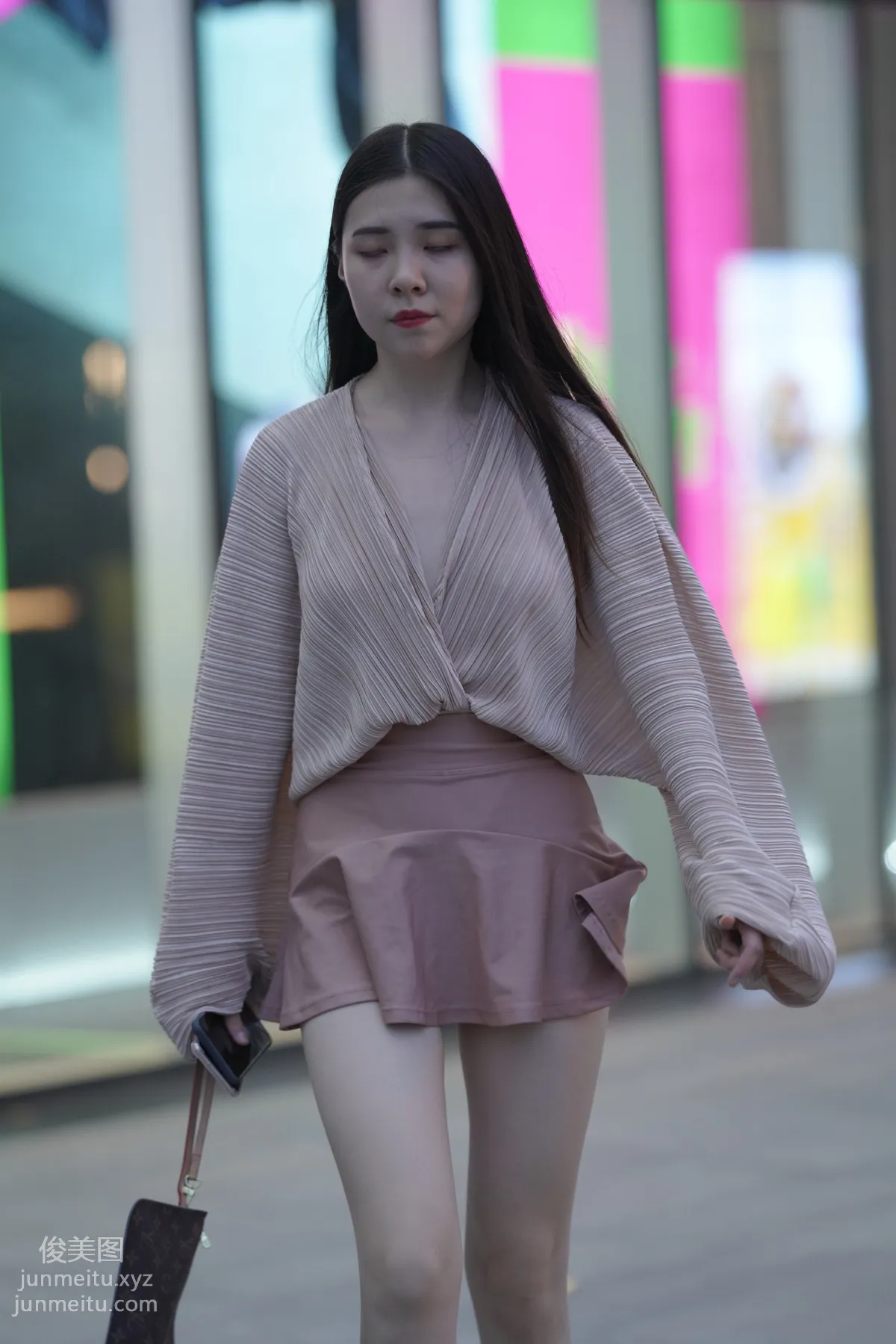 Mojing Street NO.167, Cute Pink Short Skirt Girl [493P] photo 170
