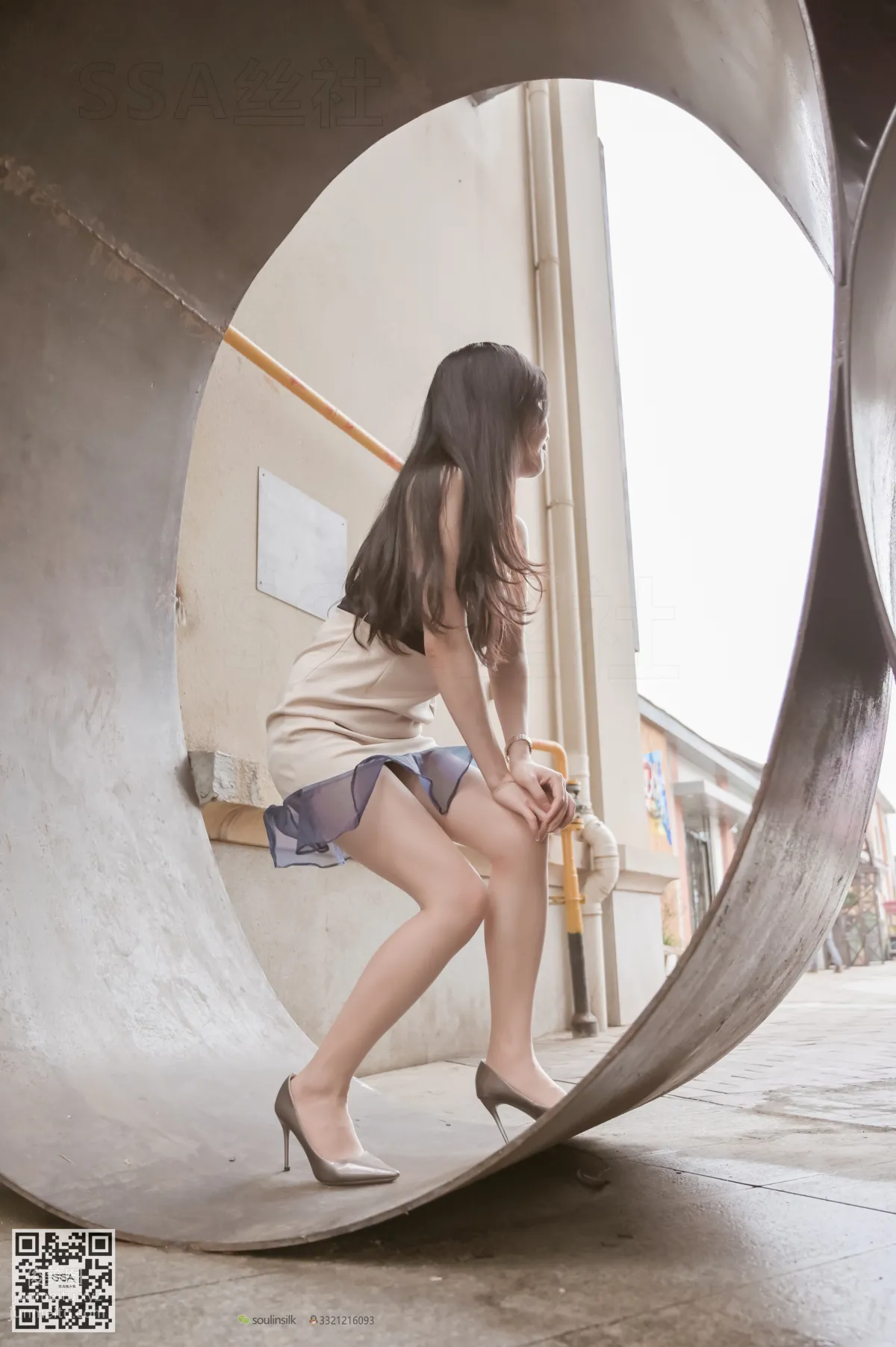 [SSA] Ultra HD Photos NO.099 Xue Li Leg Model Xue Li Street Snap Short Skirt Nude Stockings [155P] photo 56