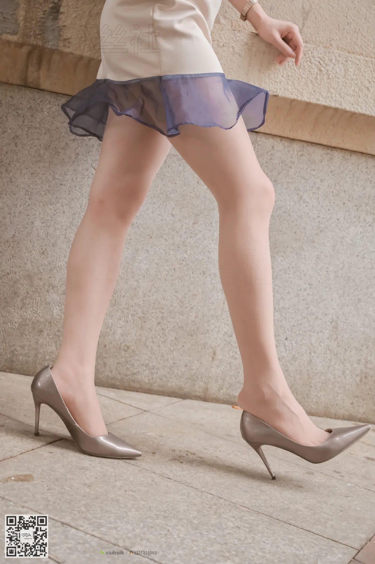 [SSA] Ultra HD Photos NO.099 Xue Li Leg Model Xue Li Street Snap Short Skirt Nude Stockings [155P] photo 69