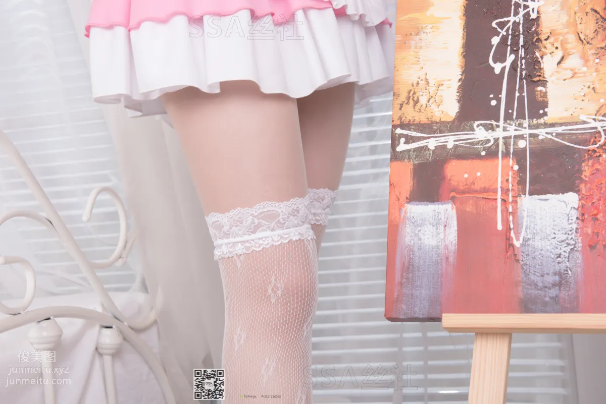 [SSA] Ultra HD Photo Set NO.089 Wenwen Sweet Smile Healing Style Pink Maid Outfit [158P] photo 16