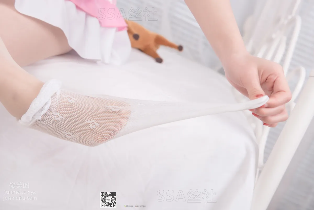 [SSA] Ultra HD Photo Set NO.089 Wenwen Sweet Smile Healing Style Pink Maid Outfit [158P] photo 114