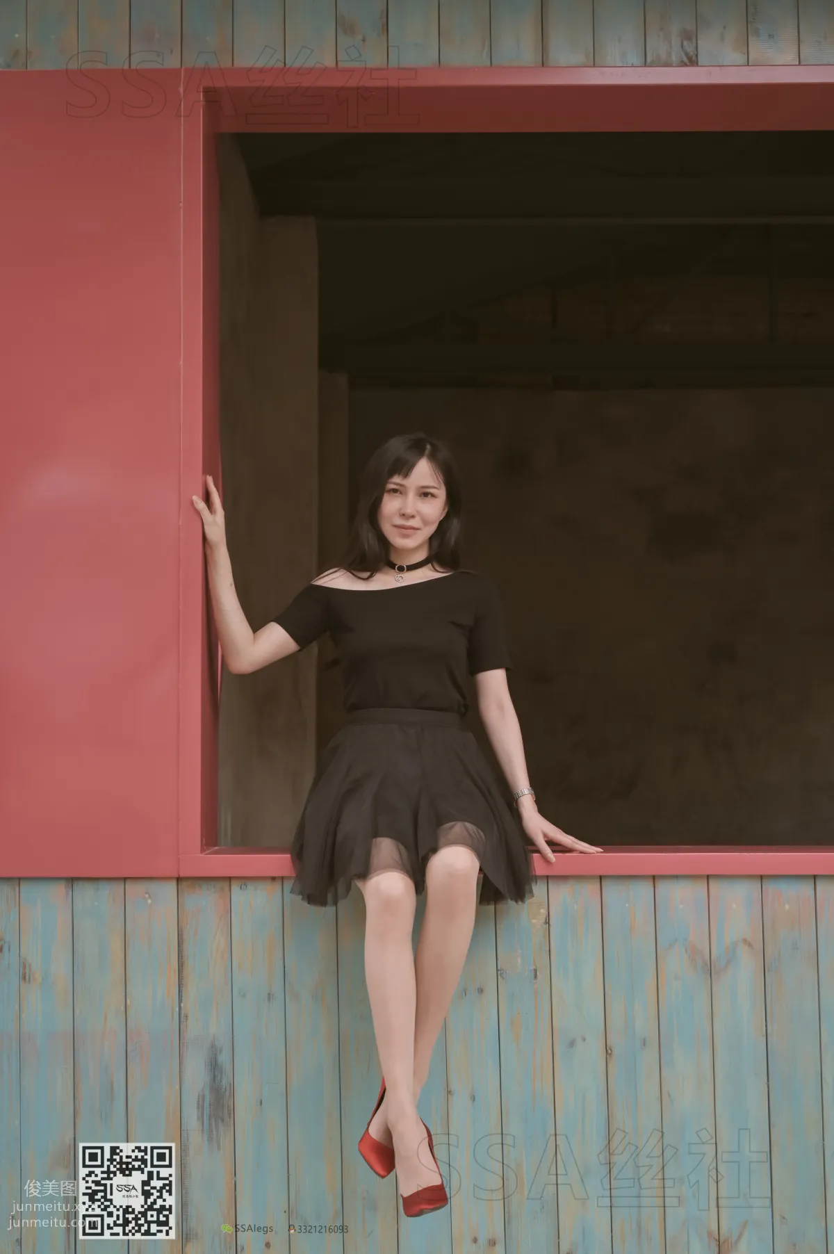 [SSA] Ultra HD Photos NO.097 Xue Li Leg Model Xue Li Street Snap Red High Heels Nude Stockings [120P] photo 24