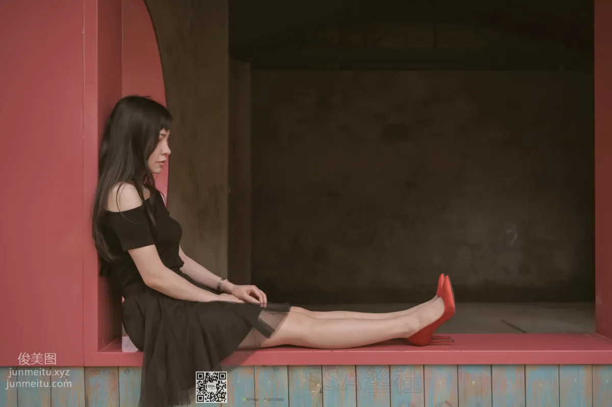 [SSA] Ultra HD Photos NO.097 Xue Li Leg Model Xue Li Street Snap Red High Heels Nude Stockings [120P] photo 31