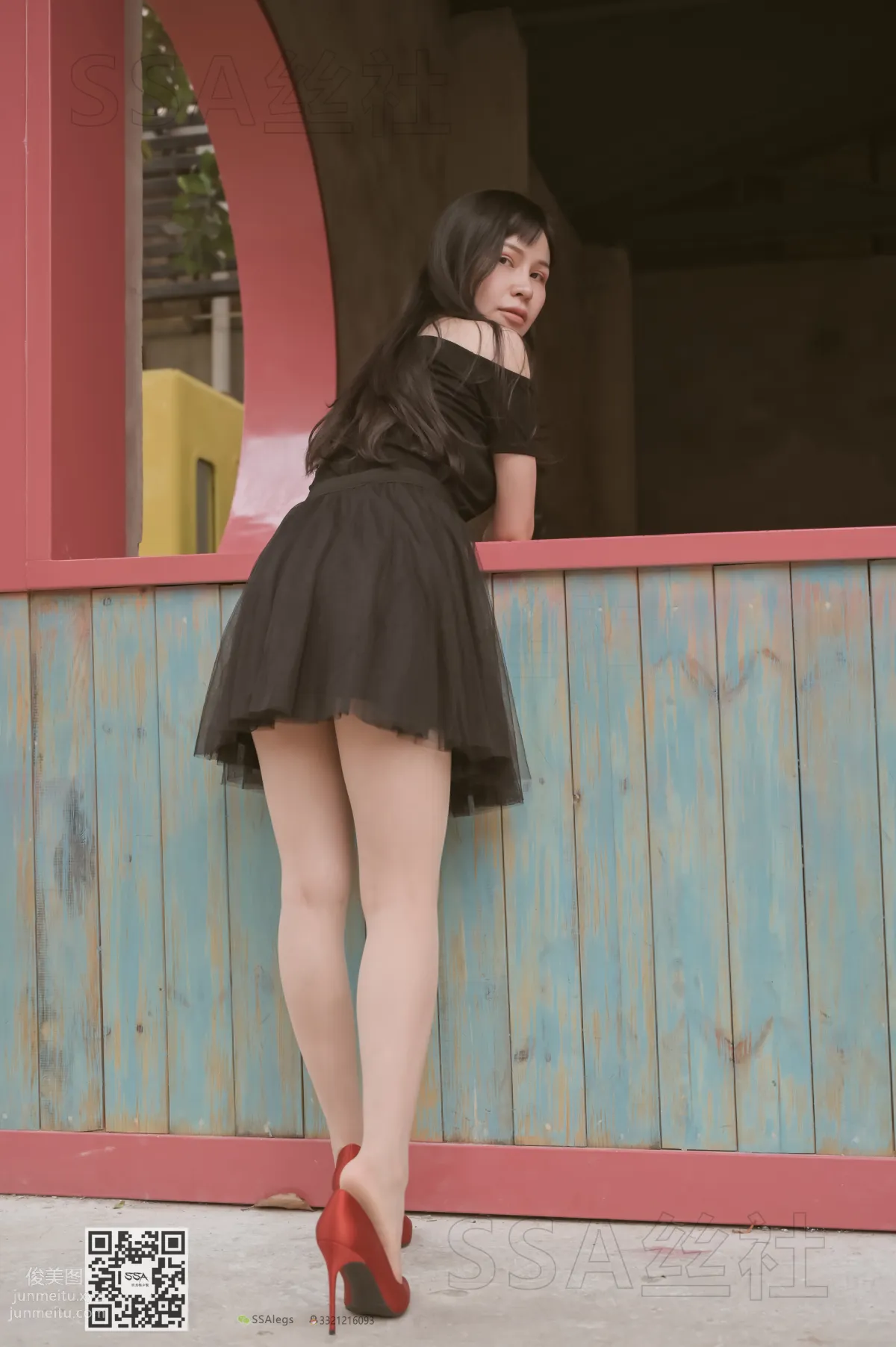 [SSA] Ultra HD Photos NO.097 Xue Li Leg Model Xue Li Street Snap Red High Heels Nude Stockings [120P] photo 37