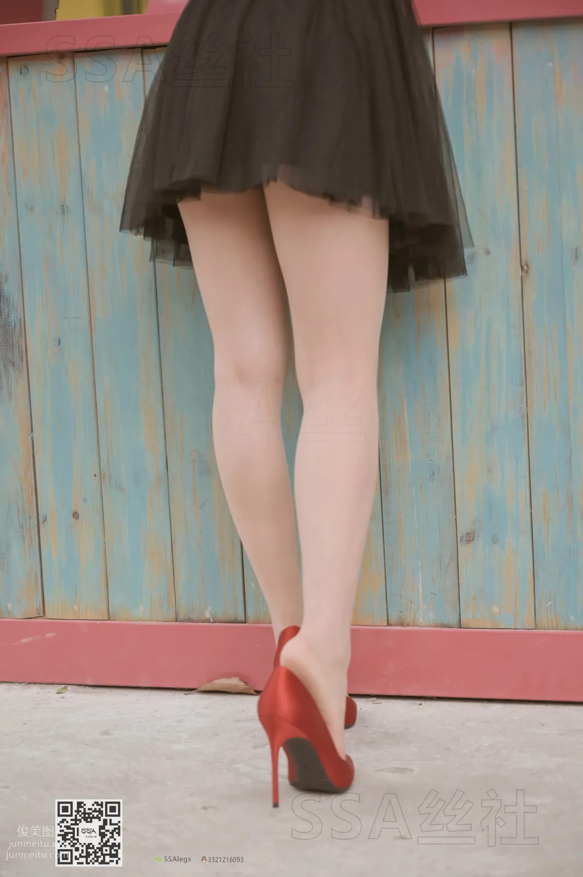 [SSA] Ultra HD Photos NO.097 Xue Li Leg Model Xue Li Street Snap Red High Heels Nude Stockings [120P] photo 38