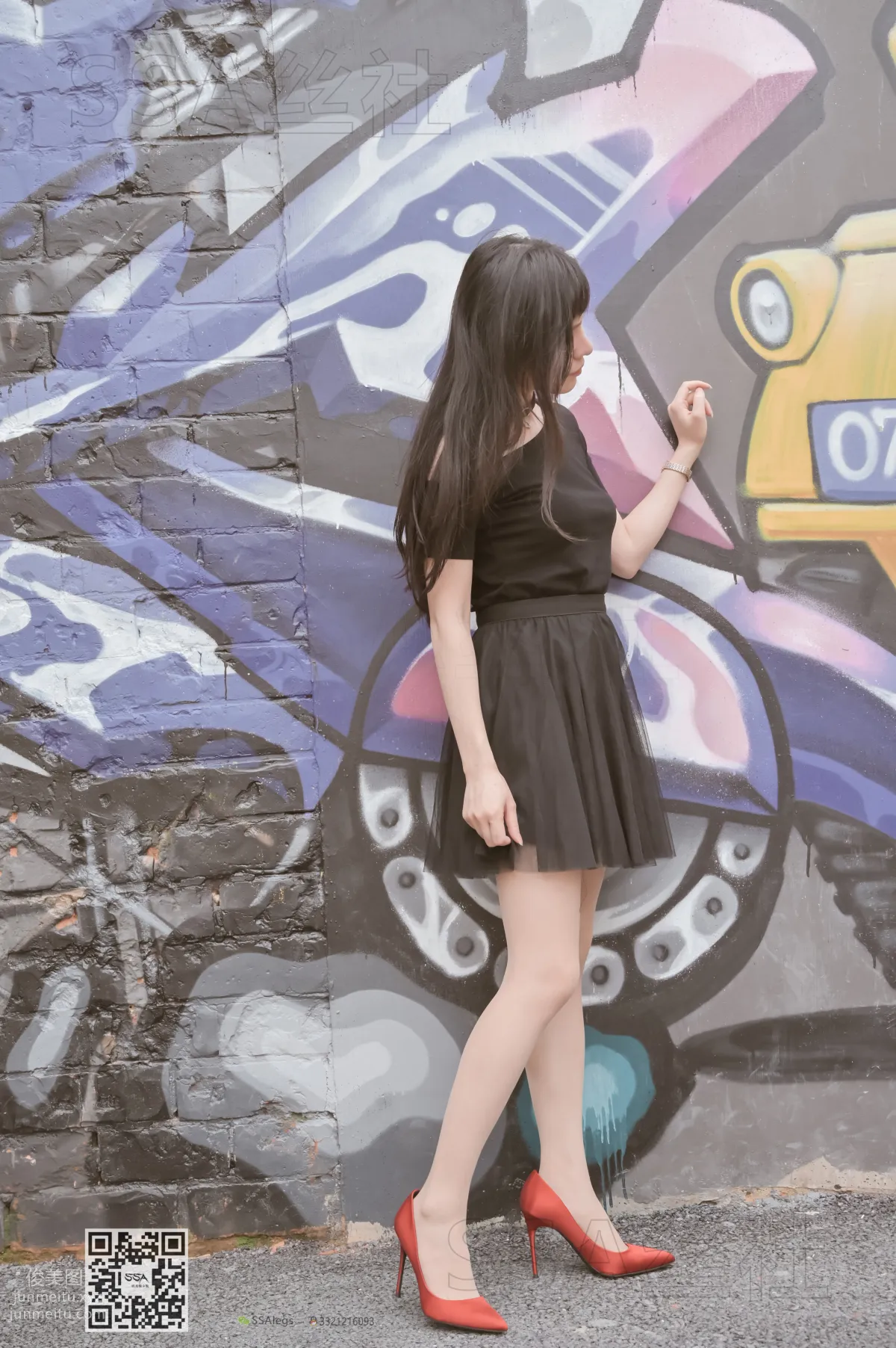 [SSA] Ultra HD Photos NO.097 Xue Li Leg Model Xue Li Street Snap Red High Heels Nude Stockings [120P] photo 43