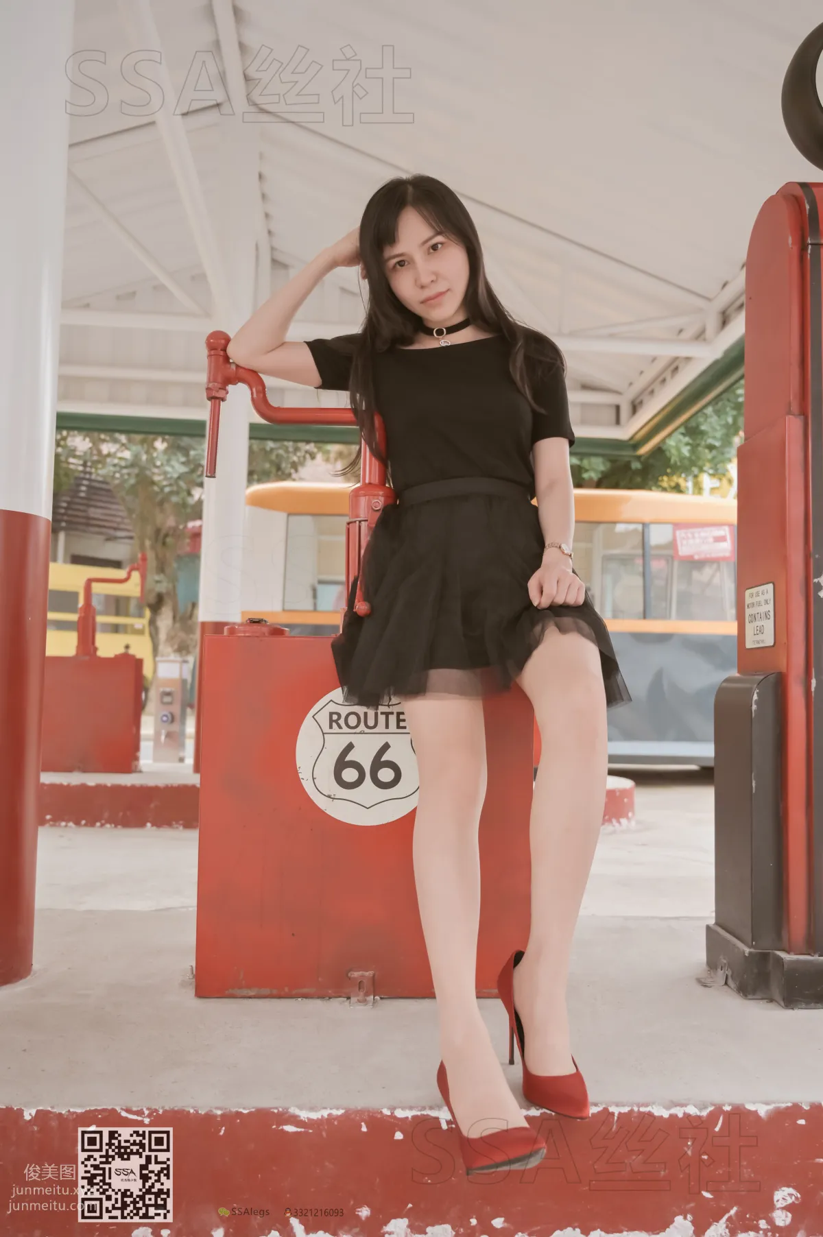 [SSA] Ultra HD Photos NO.097 Xue Li Leg Model Xue Li Street Snap Red High Heels Nude Stockings [120P] photo 80