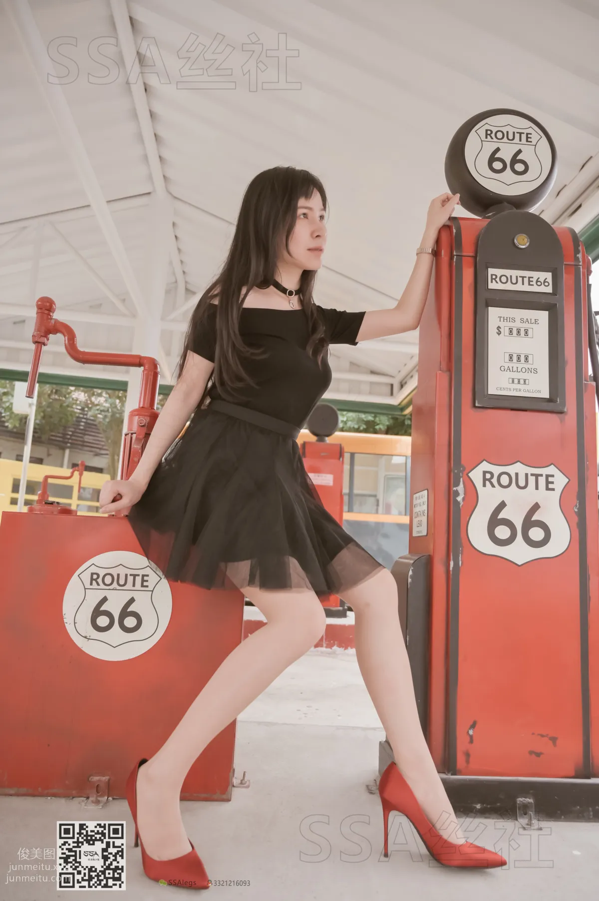 [SSA] Ultra HD Photos NO.097 Xue Li Leg Model Xue Li Street Snap Red High Heels Nude Stockings [120P] photo 84