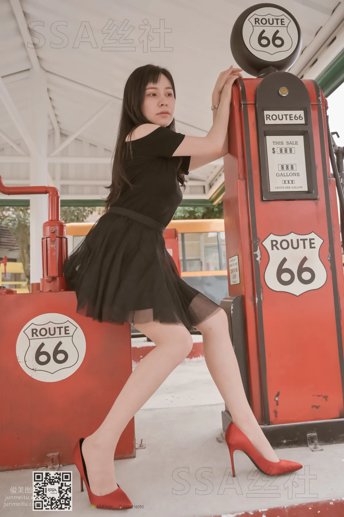 [SSA] Ultra HD Photos NO.097 Xue Li Leg Model Xue Li Street Snap Red High Heels Nude Stockings [120P] photo 86