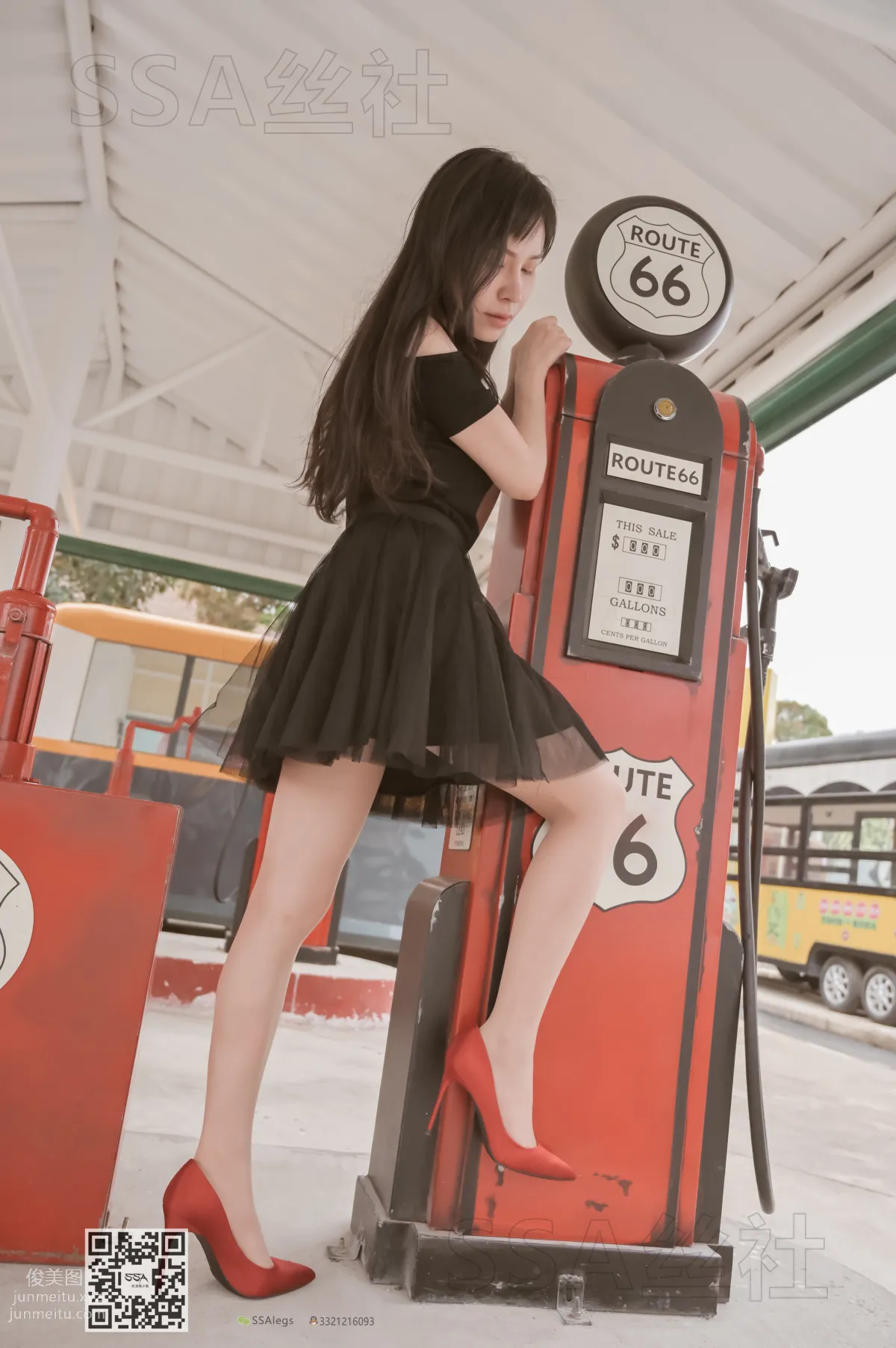 [SSA] Ultra HD Photos NO.097 Xue Li Leg Model Xue Li Street Snap Red High Heels Nude Stockings [120P] photo 88