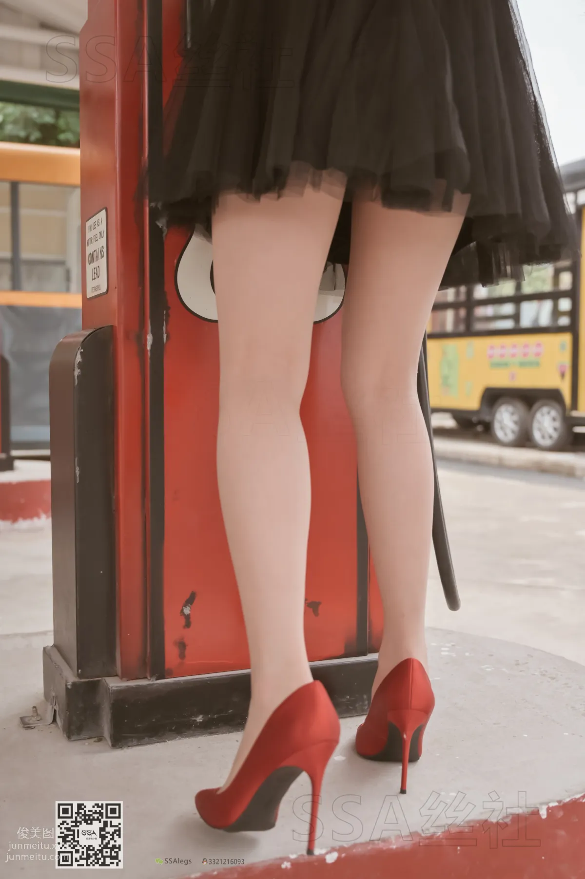 [SSA] Ultra HD Photos NO.097 Xue Li Leg Model Xue Li Street Snap Red High Heels Nude Stockings [120P] photo 89