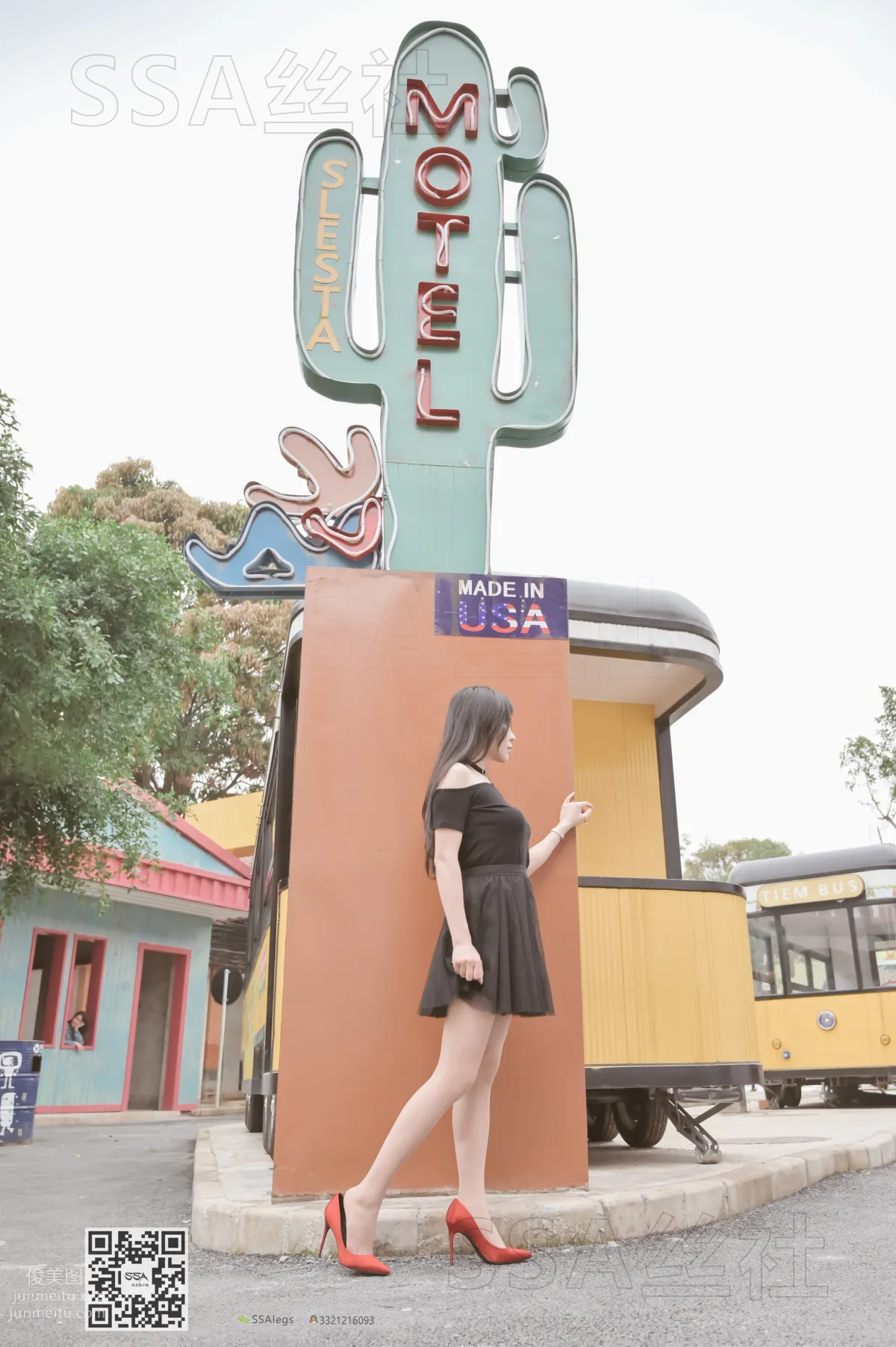 [SSA] Ultra HD Photos NO.097 Xue Li Leg Model Xue Li Street Snap Red High Heels Nude Stockings [120P] photo 100