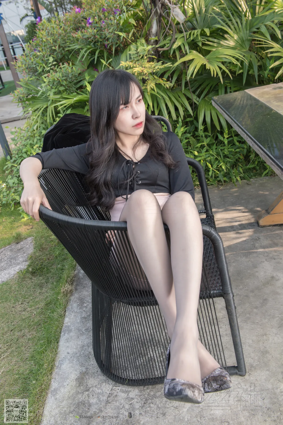 [SSA] Ultra HD Photo Set NO.074 Xue Li Gray Stockings That Change Color with the Sunlight [129P] photo 93