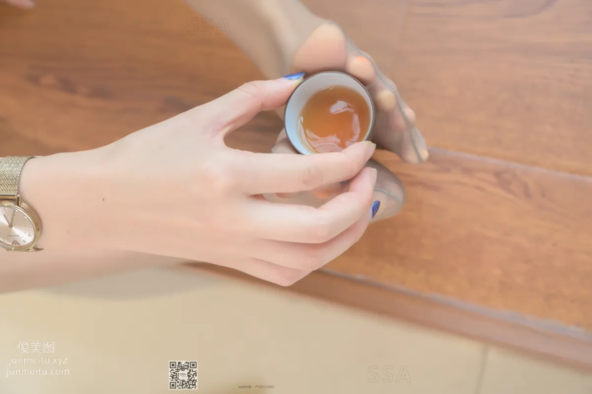 [SSA絲社]超清寫真 NO.183 聰聰 茶藝室變幻莫測灰絲雅韻[127P] 62