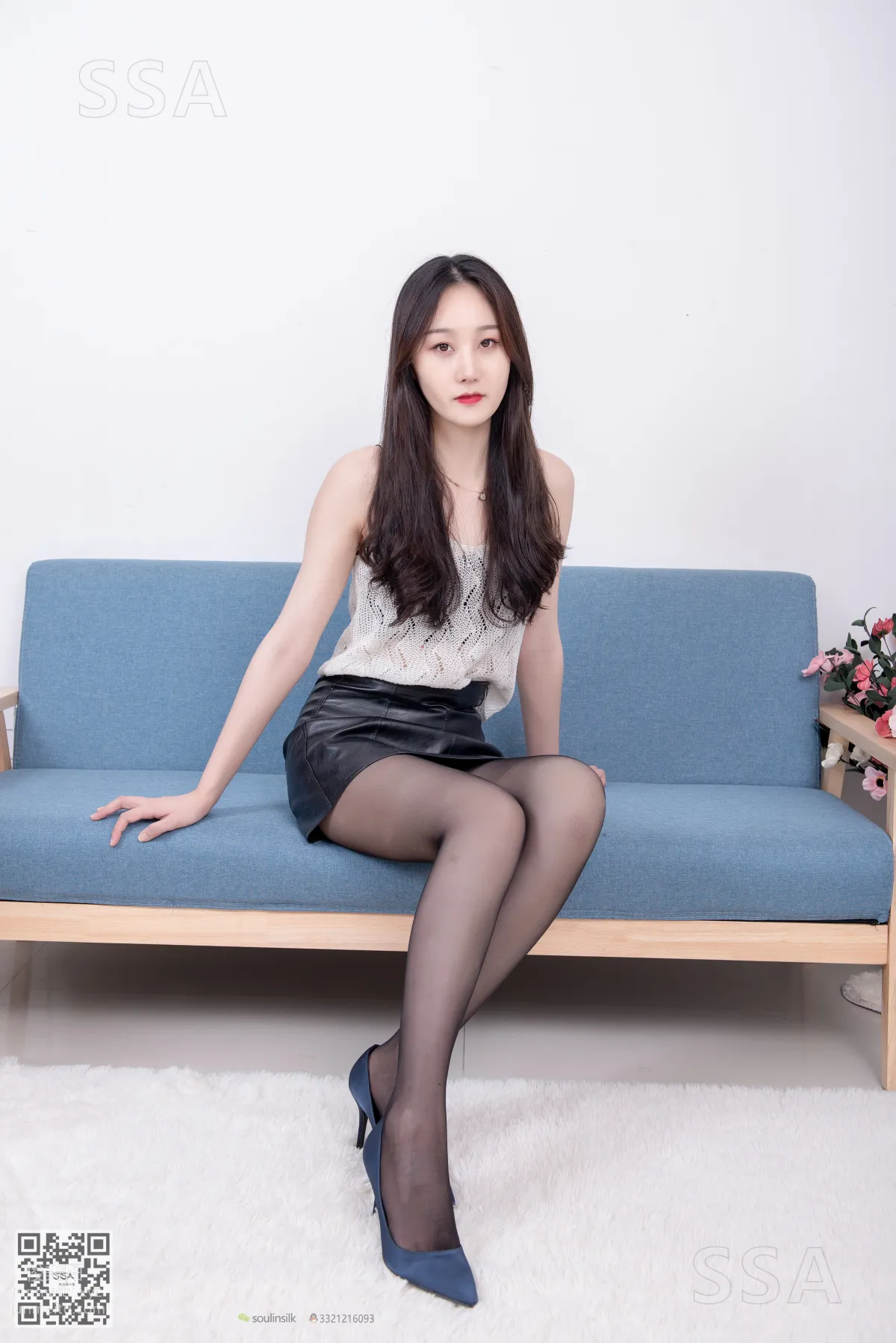 [SSA] Ultra HD Photos No.173 Yao Yao Leather Skirt and Black Stockings Sexy Outfit Demonstration [118P] photo 1