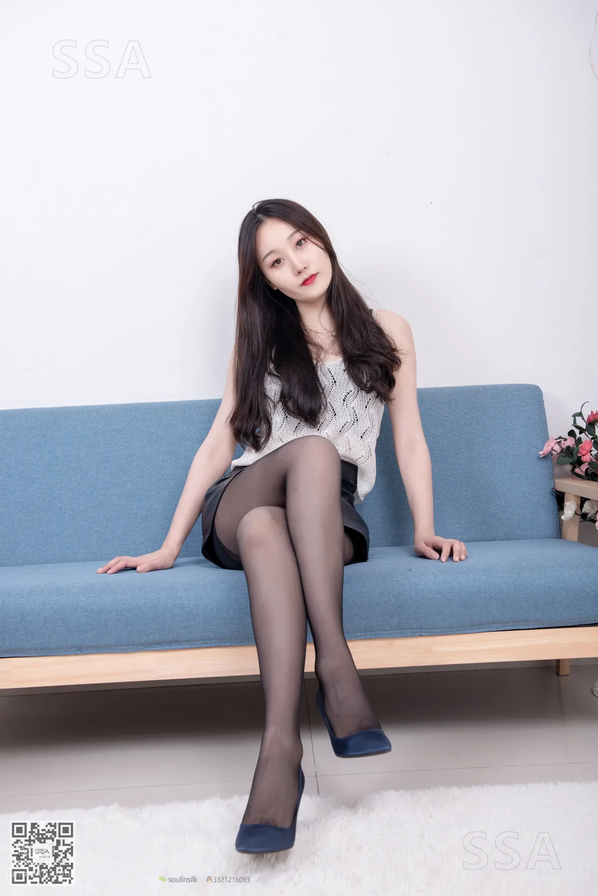 [SSA] Ultra HD Photos No.173 Yao Yao Leather Skirt and Black Stockings Sexy Outfit Demonstration [118P] photo 24