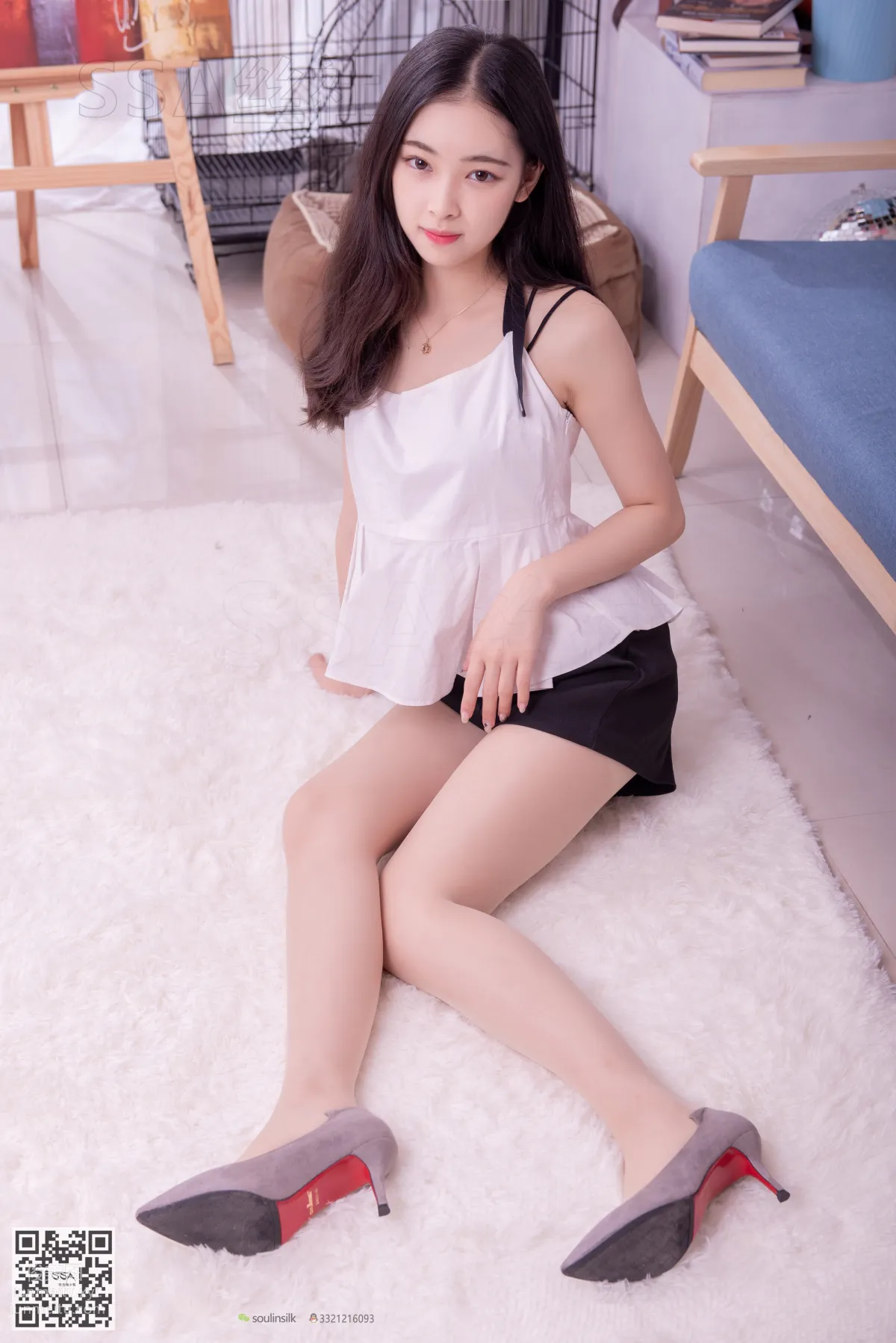 [SSA] Ultra HD Photos NO.129 Wen Juan Youthful Beautiful Girl Nude Stockings Beautiful Legs [150P] photo 44