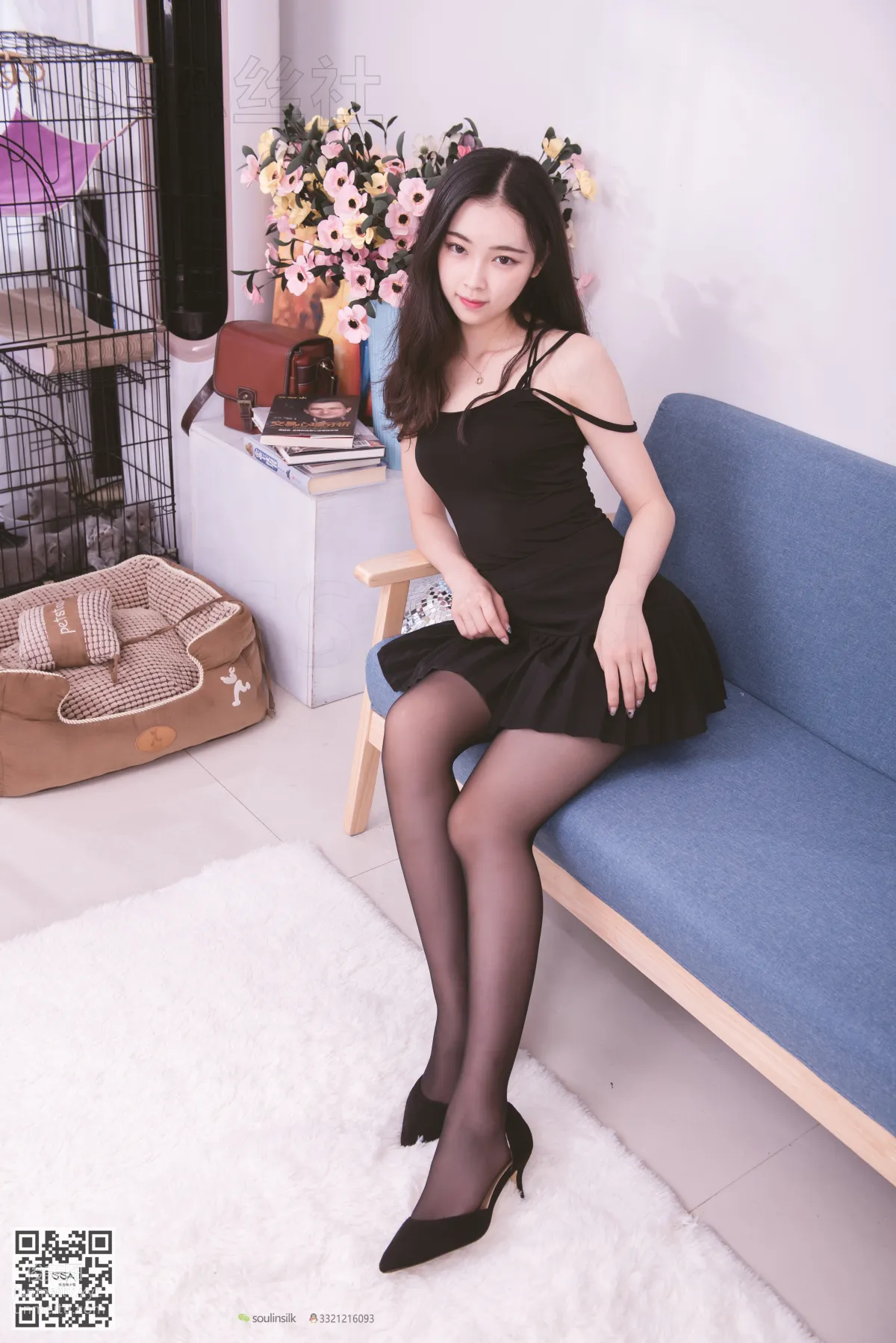 [SSA] Ultra HD Photos NO.122 Wen Juan Irresistible Black Reinforced Toe Stockings [129P] photo 27