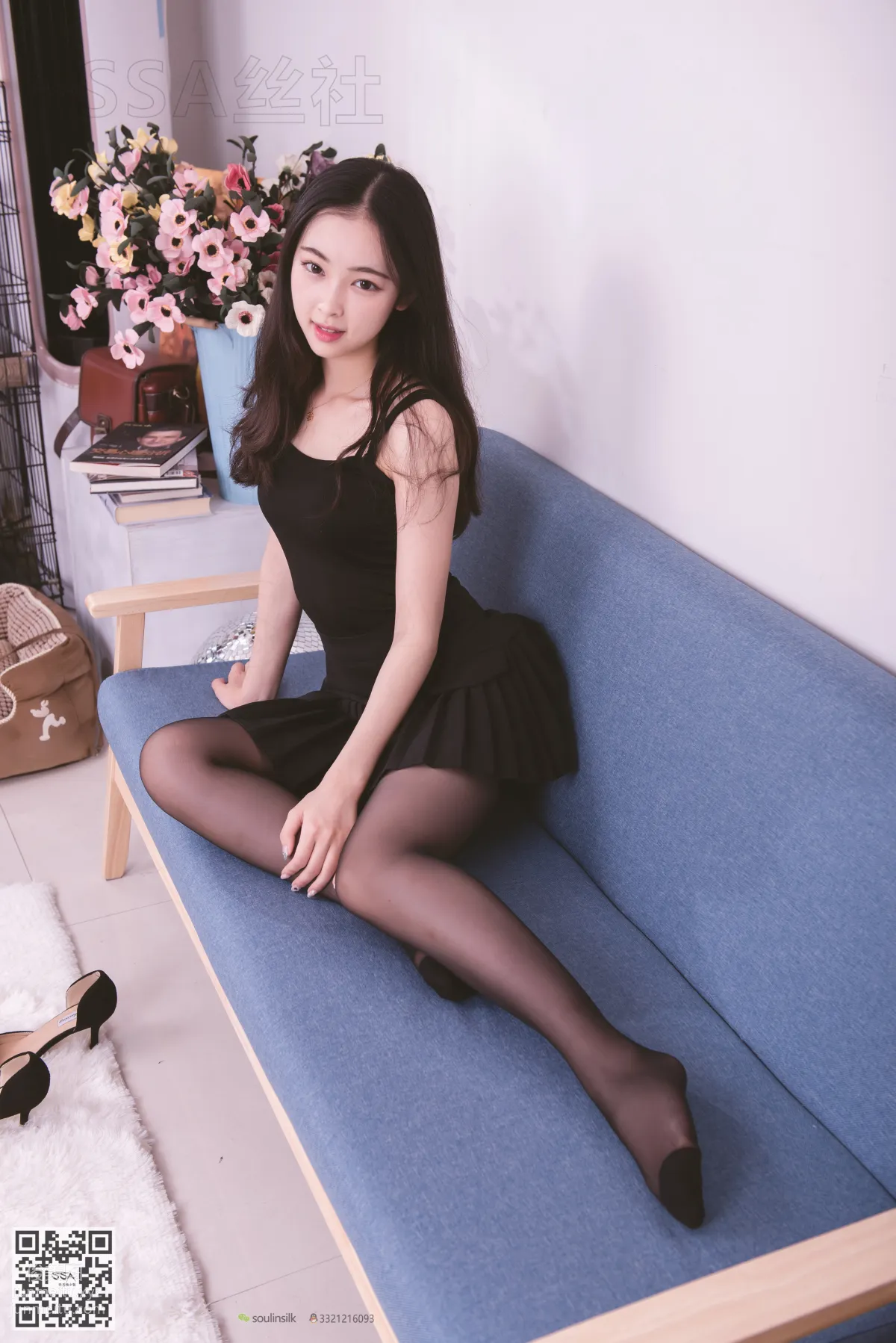 [SSA] Ultra HD Photos NO.122 Wen Juan Irresistible Black Reinforced Toe Stockings [129P] photo 50