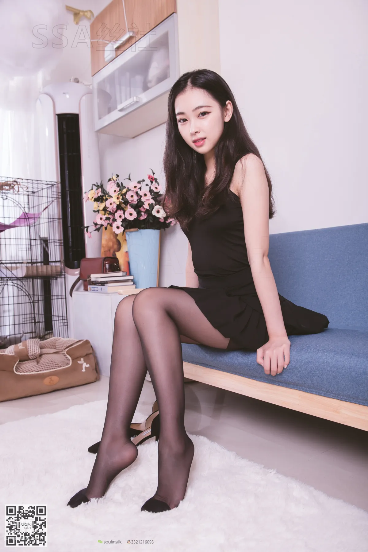 [SSA] Ultra HD Photos NO.122 Wen Juan Irresistible Black Reinforced Toe Stockings [129P] photo 63