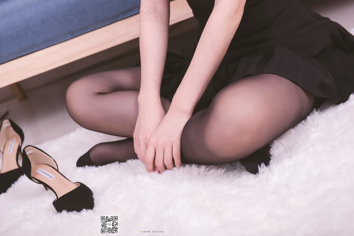 [SSA] Ultra HD Photos NO.122 Wen Juan Irresistible Black Reinforced Toe Stockings [129P] photo 84