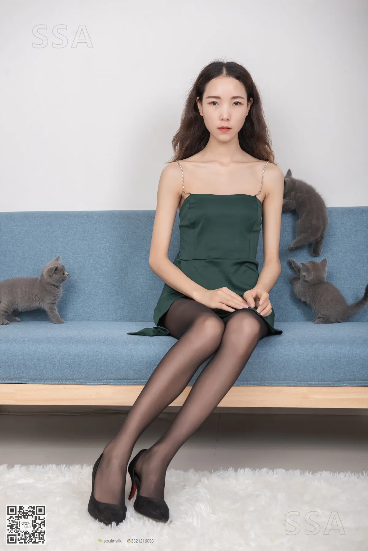 [SSA] Ultra HD Photos No.167 Xiao Gu Internet Celebrity Short Skirt and Black Stockings Photos [157P] photo 4