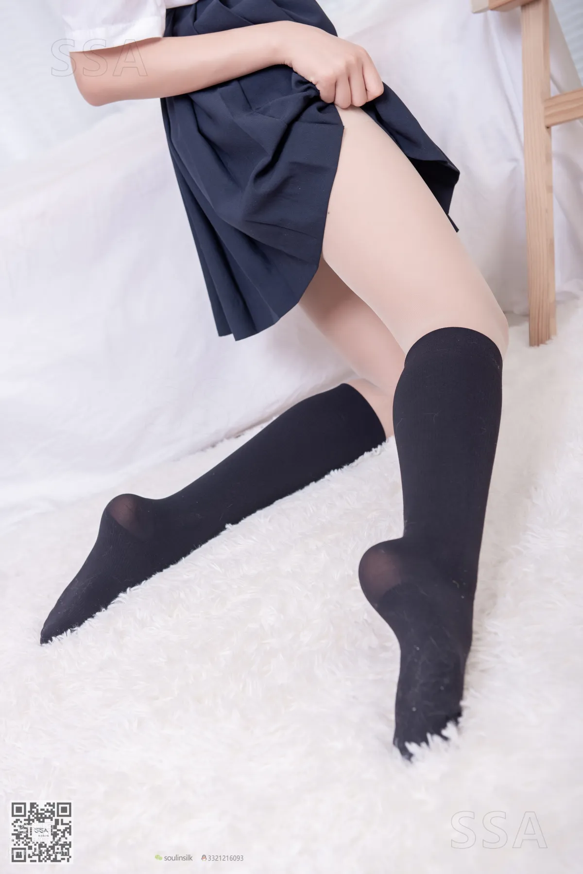 [SSA絲社]超清寫真 NO.181 小佩 酒窩少女JK制服肉絲黑襪穿搭示範[135P] 44
