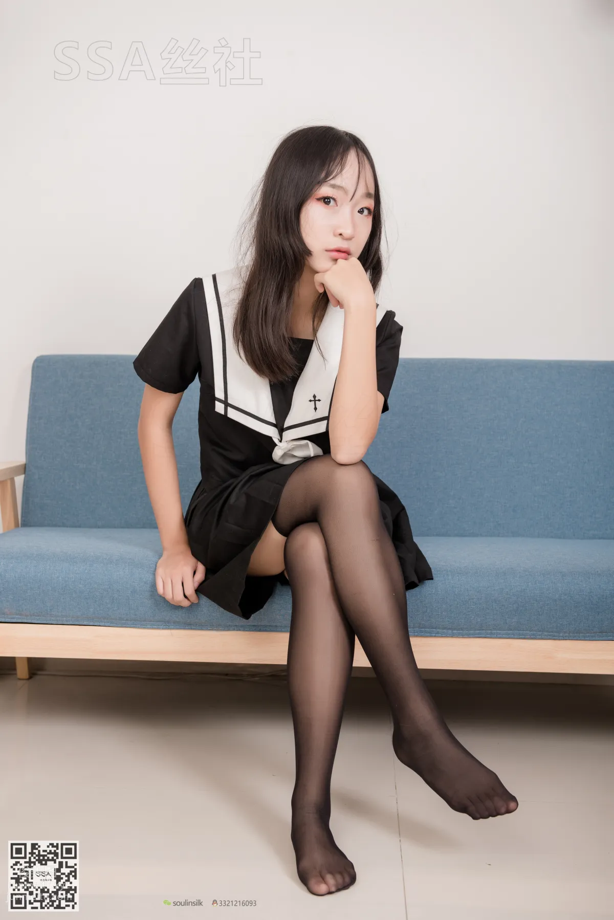 [SSA絲社]超清寫真 No.135 甘子16的芳華少女長筒黑絲 [116P] 61