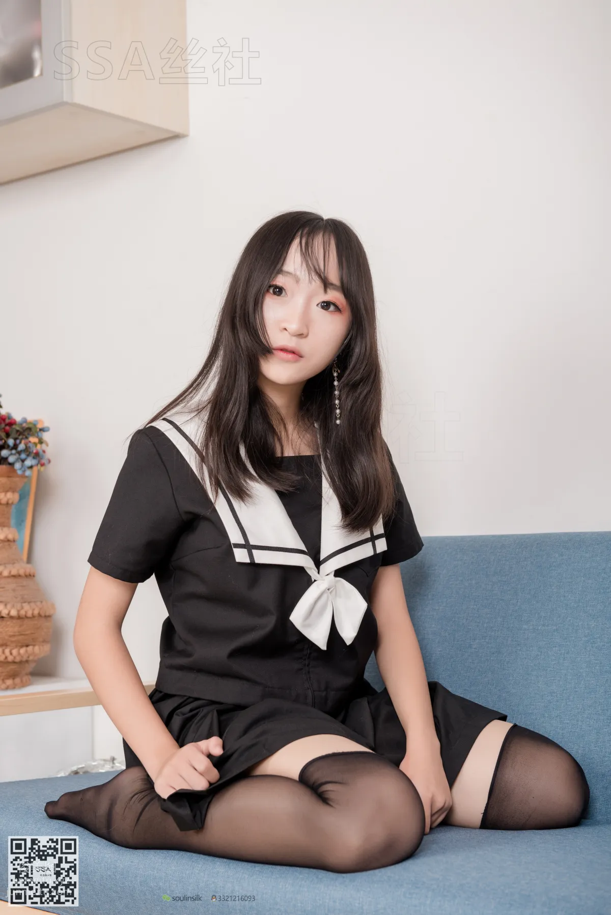 [SSA絲社]超清寫真 No.135 甘子16的芳華少女長筒黑絲 [116P] 75