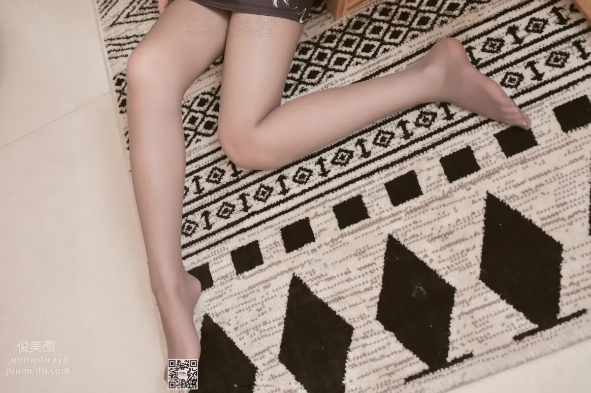[SSA] Ultra HD Photos NO.105 Xi Xi Leg Model Xi Xi Ultra Short Qipao Gray Stockings Run Close-Up [153P] photo 85
