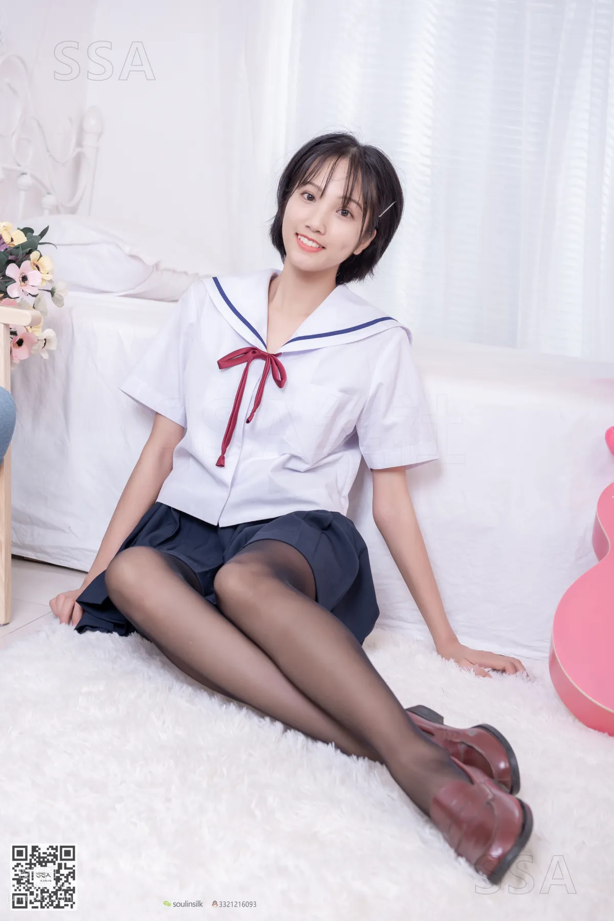 [SSA] Ultra HD Photos No.169 Xiao Pei JK Uniform and Black Stockings [148P] photo 6