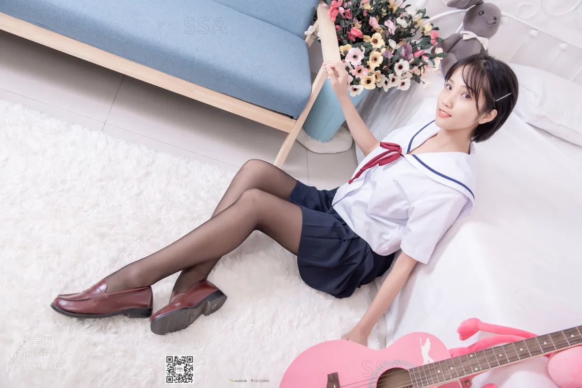 [SSA] Ultra HD Photos No.169 Xiao Pei JK Uniform and Black Stockings [148P] photo 8