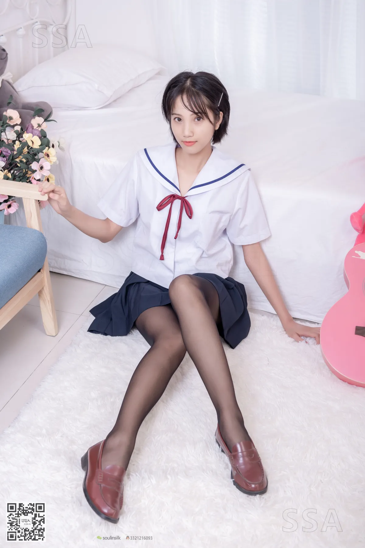[SSA] Ultra HD Photos No.169 Xiao Pei JK Uniform and Black Stockings [148P] photo 10