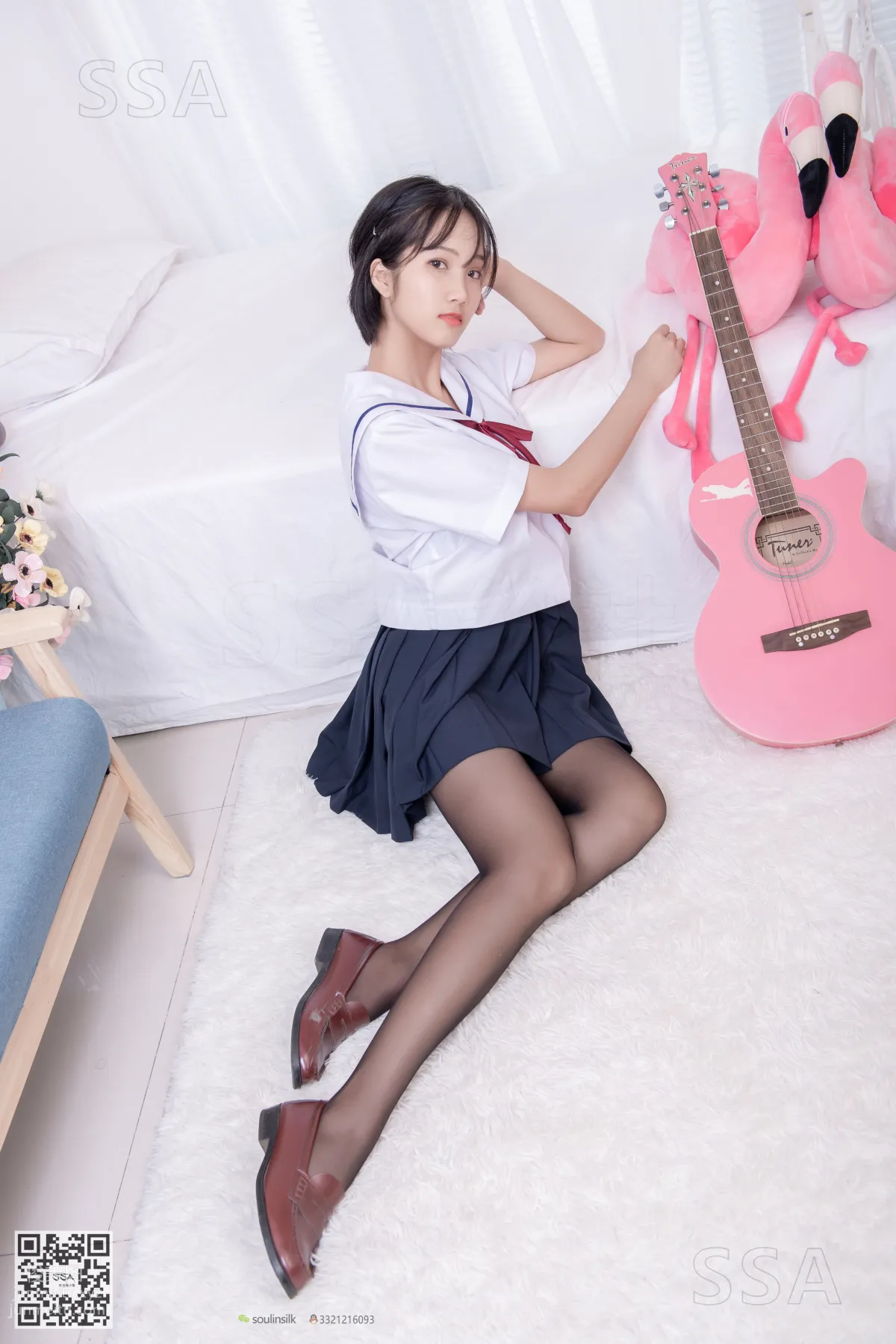 [SSA] Ultra HD Photos No.169 Xiao Pei JK Uniform and Black Stockings [148P] photo 18