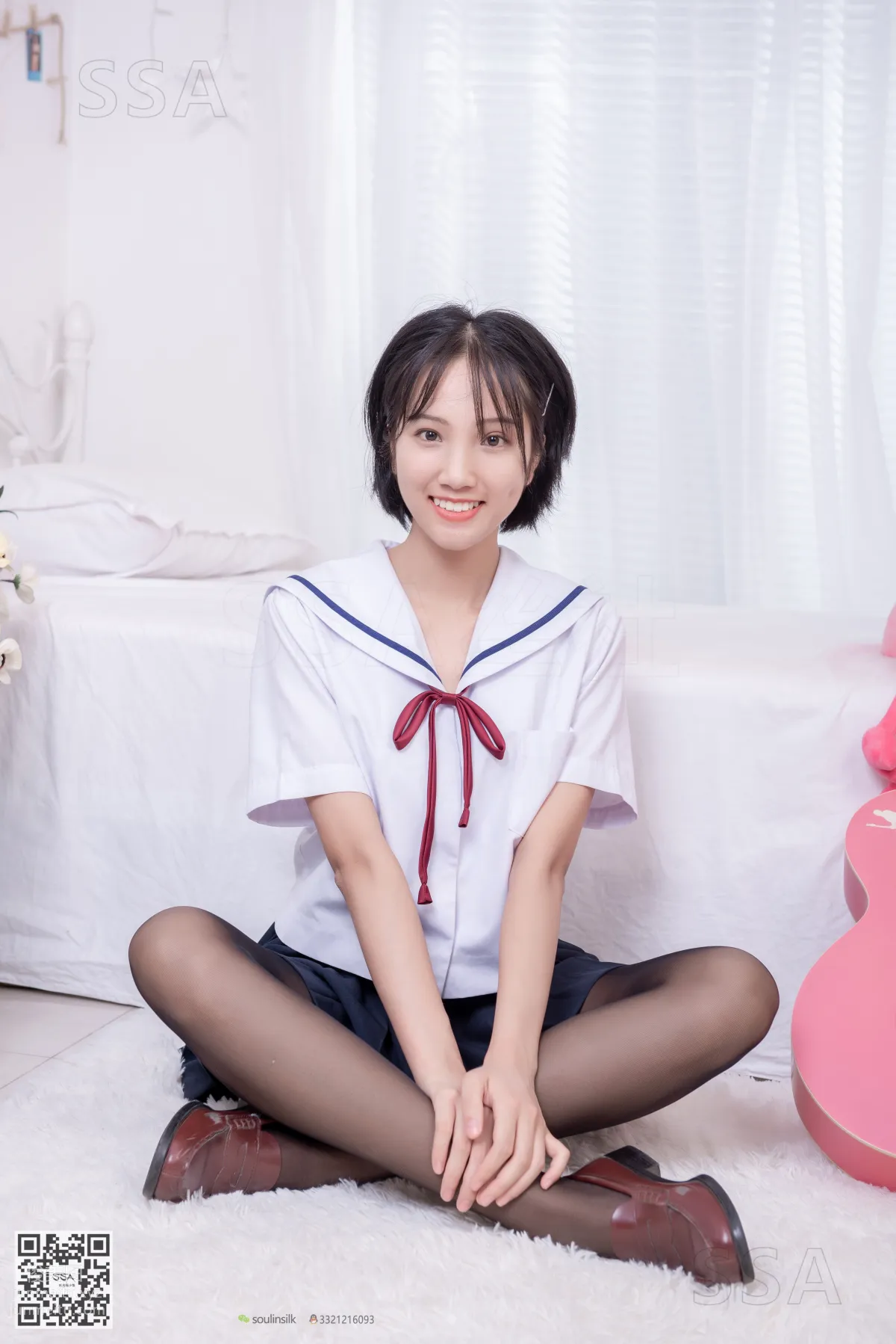 [SSA] Ultra HD Photos No.169 Xiao Pei JK Uniform and Black Stockings [148P] photo 22
