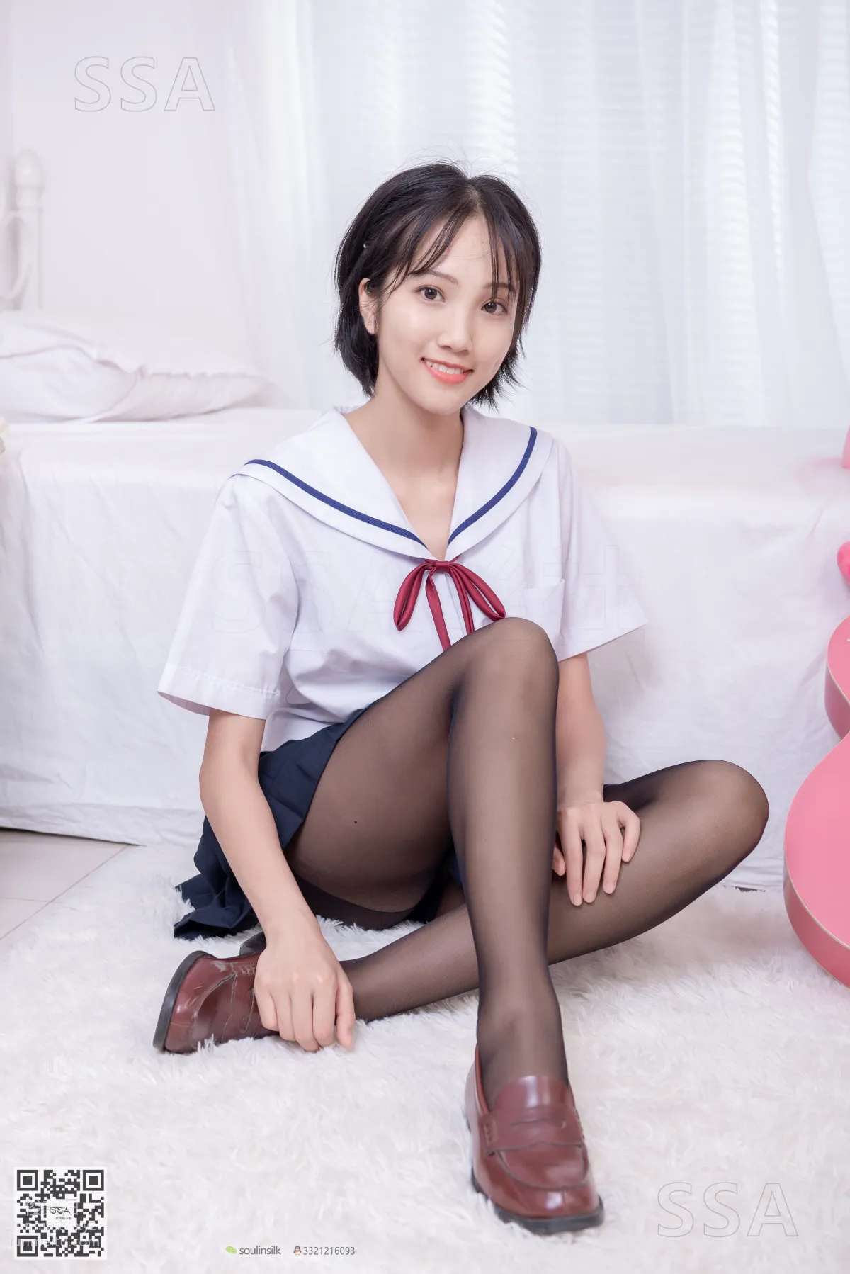 [SSA] Ultra HD Photos No.169 Xiao Pei JK Uniform and Black Stockings [148P] photo 23