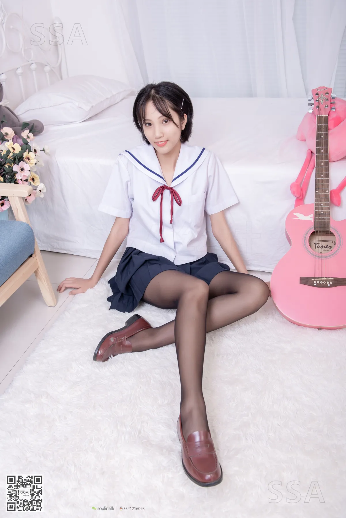 [SSA] Ultra HD Photos No.169 Xiao Pei JK Uniform and Black Stockings [148P] photo 27