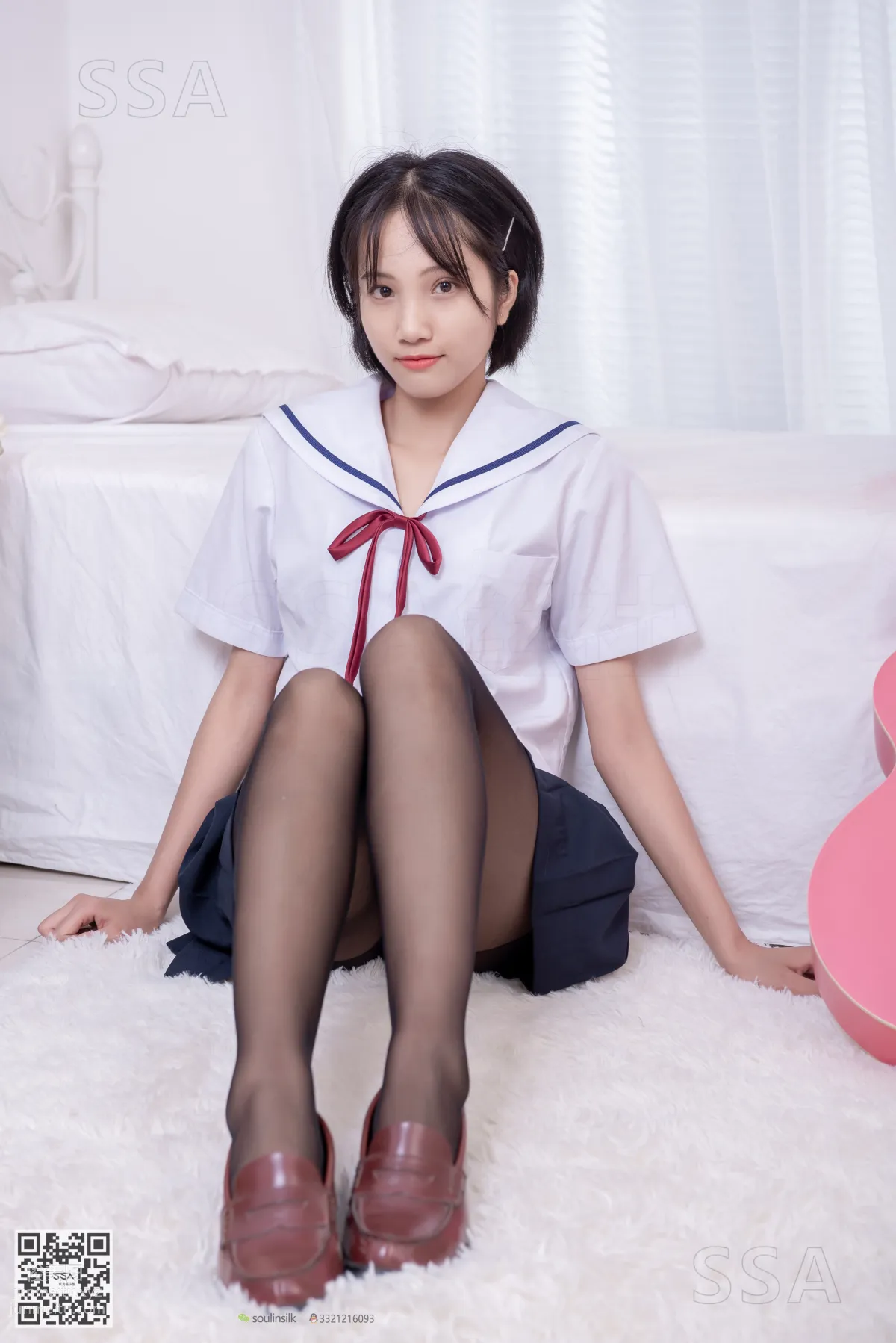[SSA] Ultra HD Photos No.169 Xiao Pei JK Uniform and Black Stockings [148P] photo 29