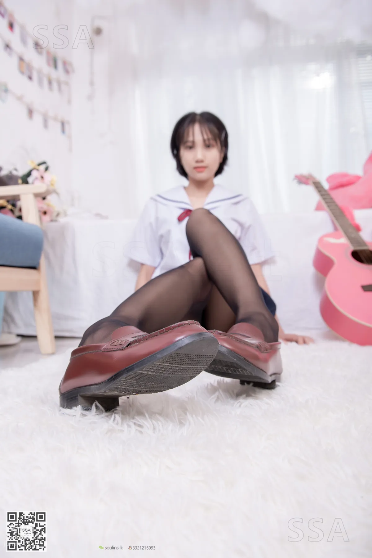 [SSA] Ultra HD Photos No.169 Xiao Pei JK Uniform and Black Stockings [148P] photo 41