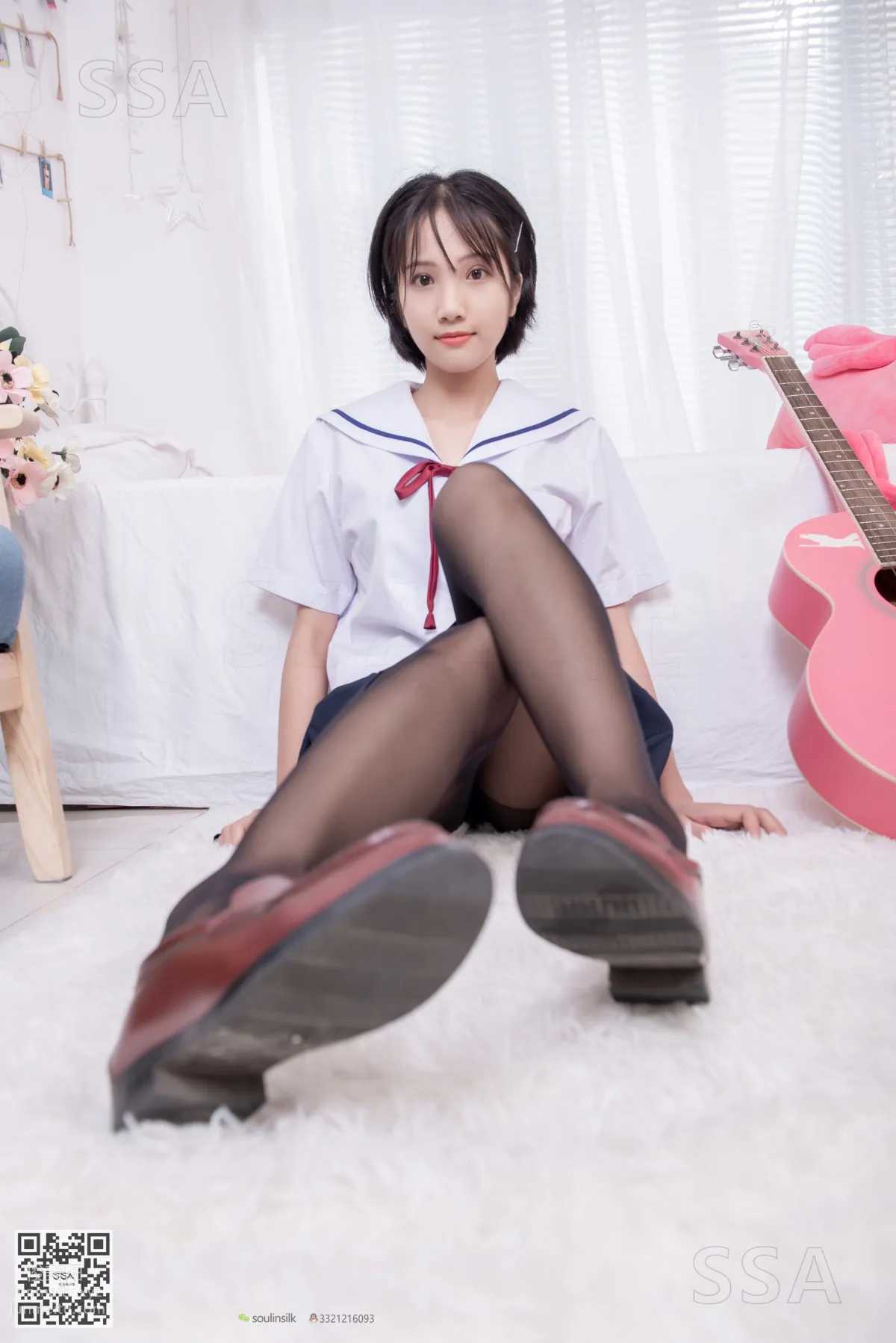 [SSA] Ultra HD Photos No.169 Xiao Pei JK Uniform and Black Stockings [148P] photo 42